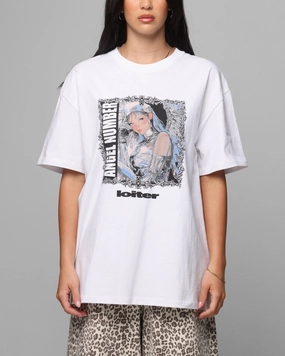Simple Wear Loiter Angel Number T-Shirt White