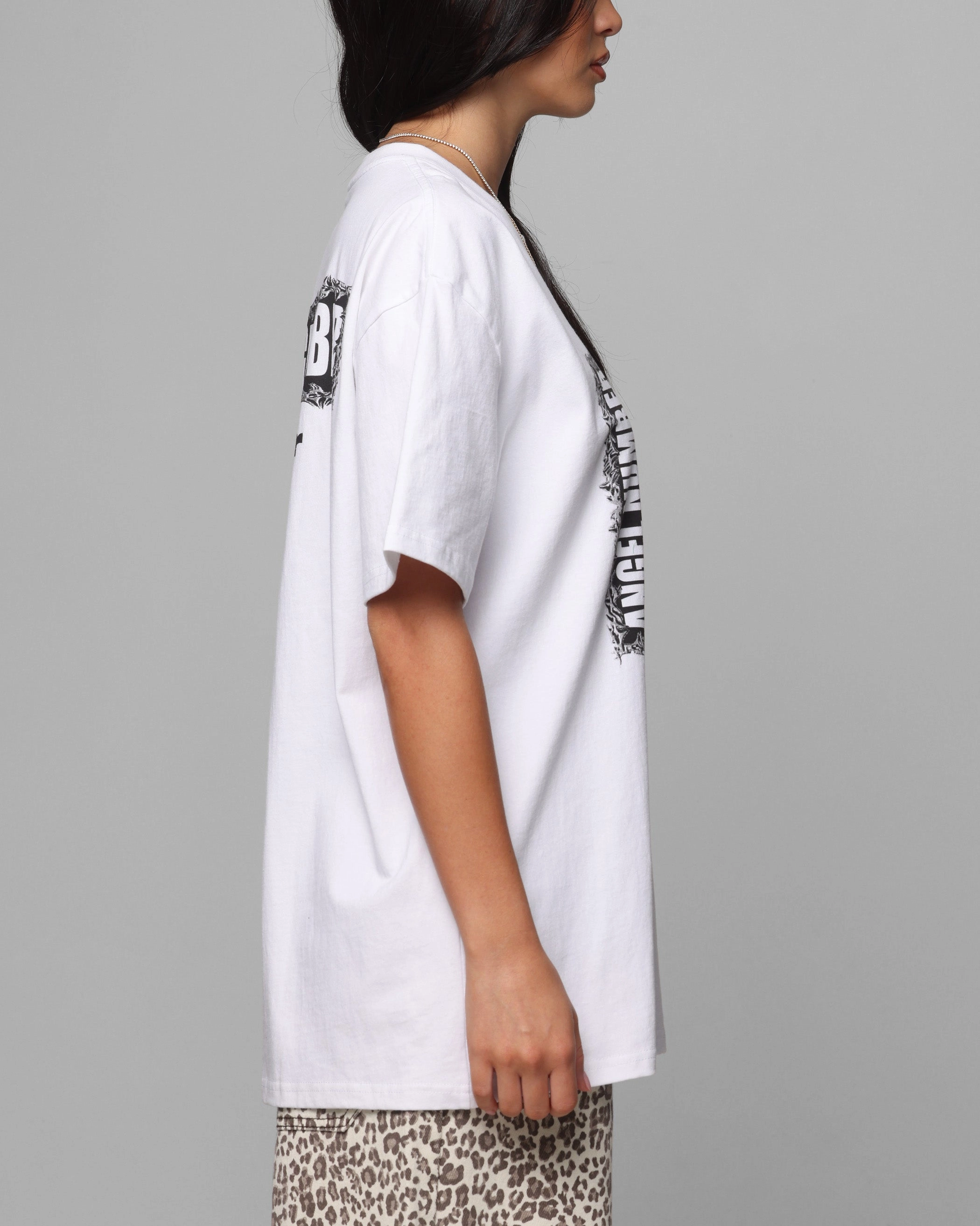 Loiter Angel Number T-Shirt White Premium Cotton Blend High-Quality Fabric