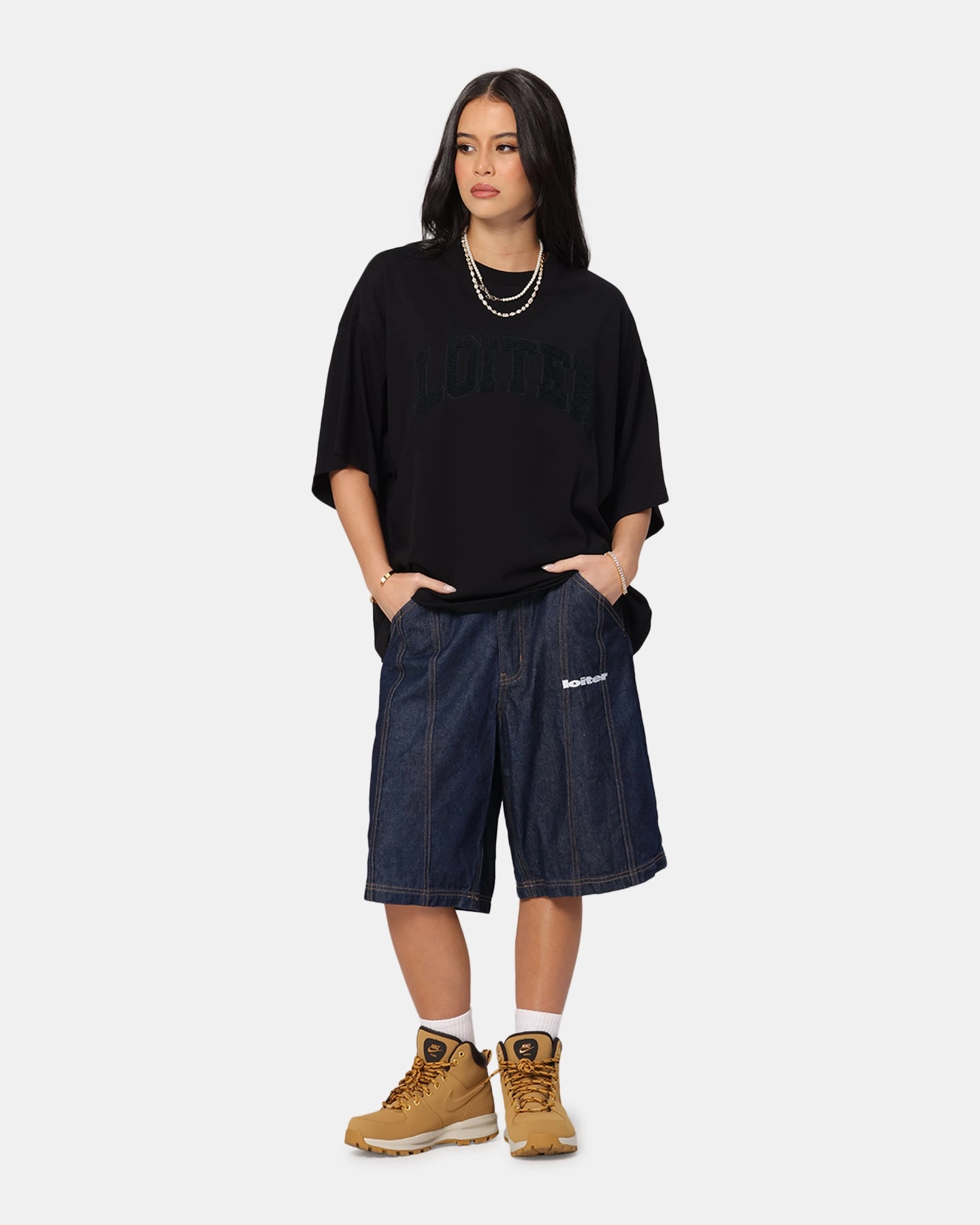 Subtle Details Loiter Arch Premium Boxy T-Shirt Black