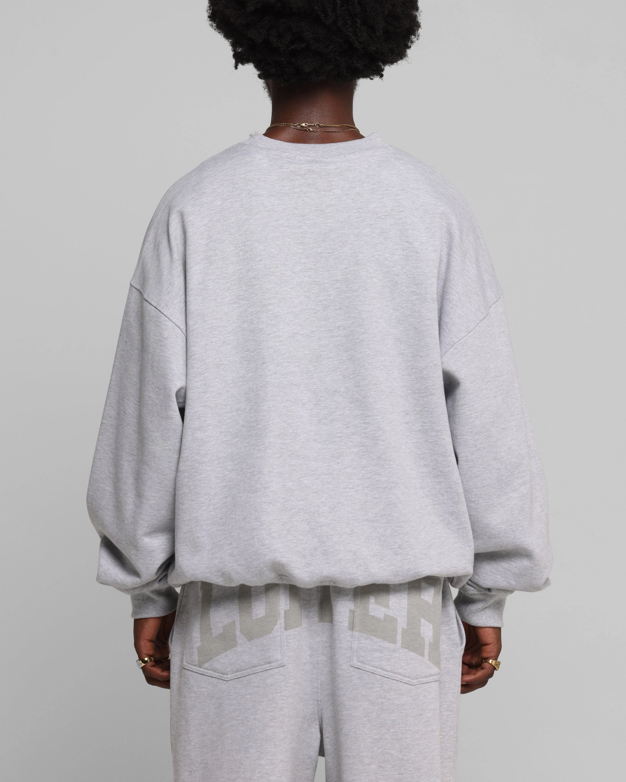 Loiter Arch Premium Crewneck Grey Cold Days