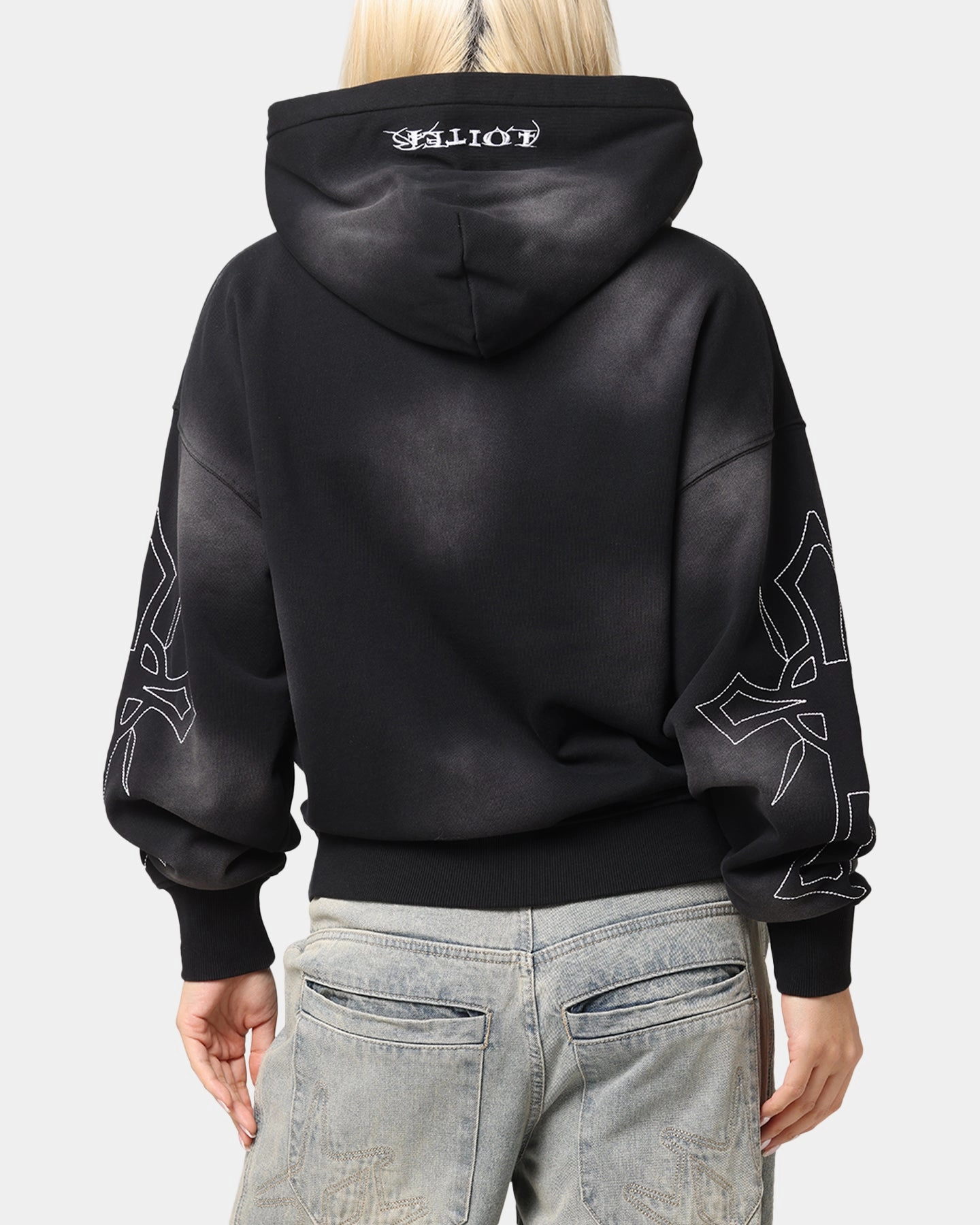 Loiter Atmosphere Full Zip Hoodie Vintage Black Cold Weather