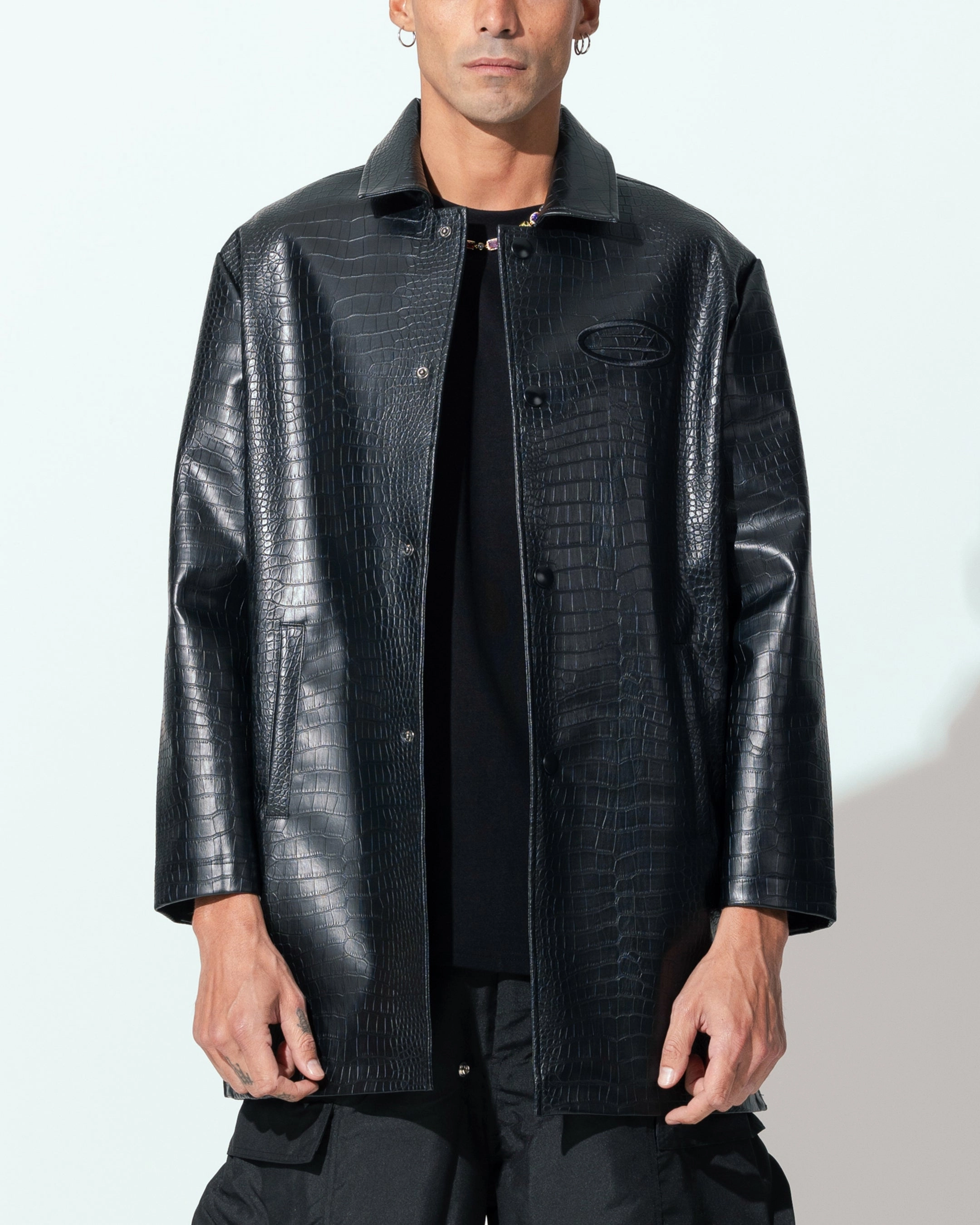Loiter Atmosphere Trench Coat Black ThermalRetention