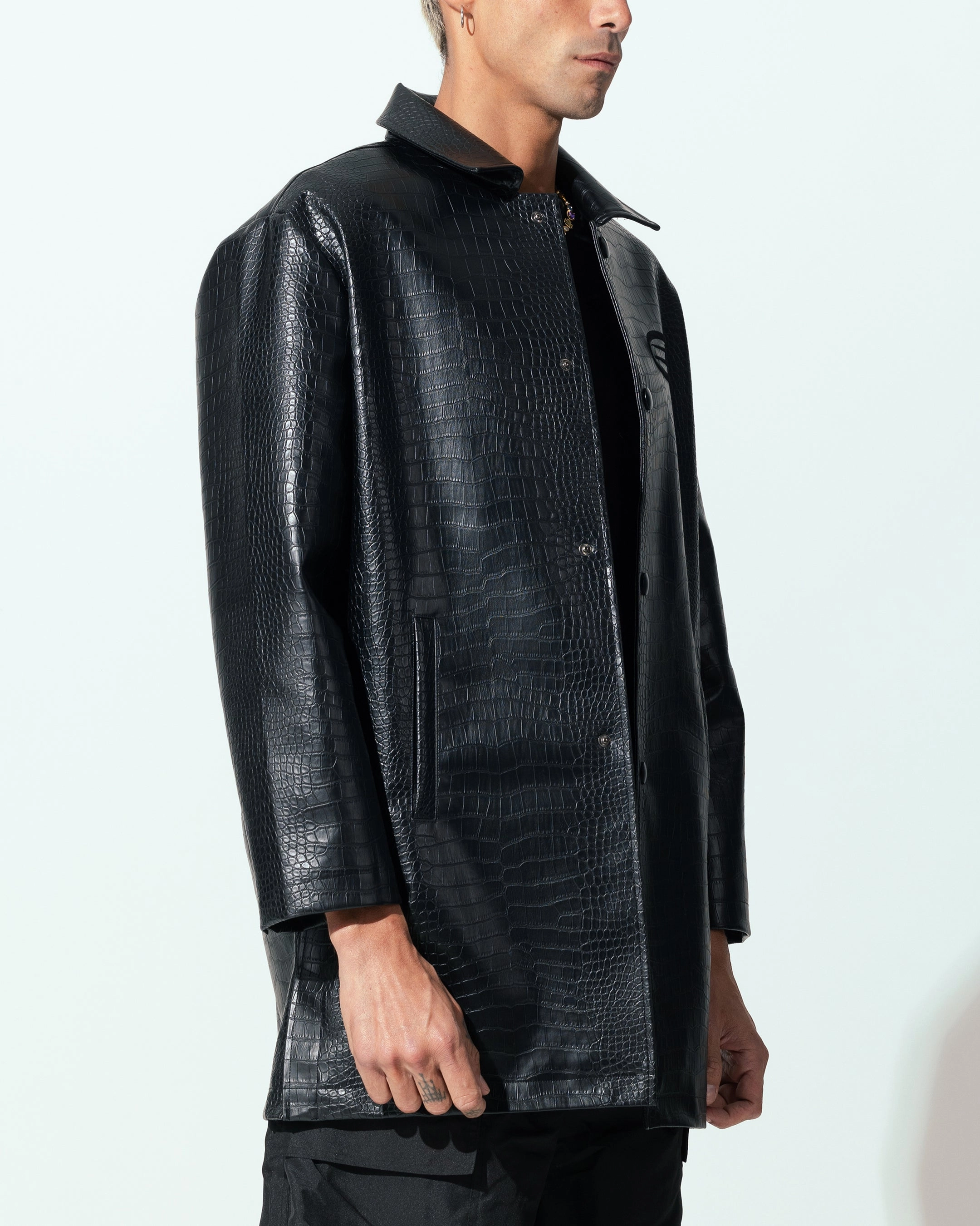 college Trail Comfort Loiter Atmosphere Trench Coat Black