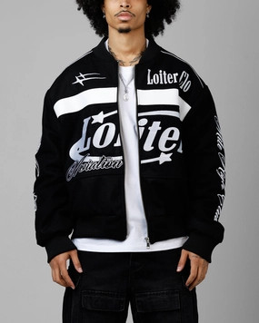 complementary item Loiter Aviation Bomber Jacket Black