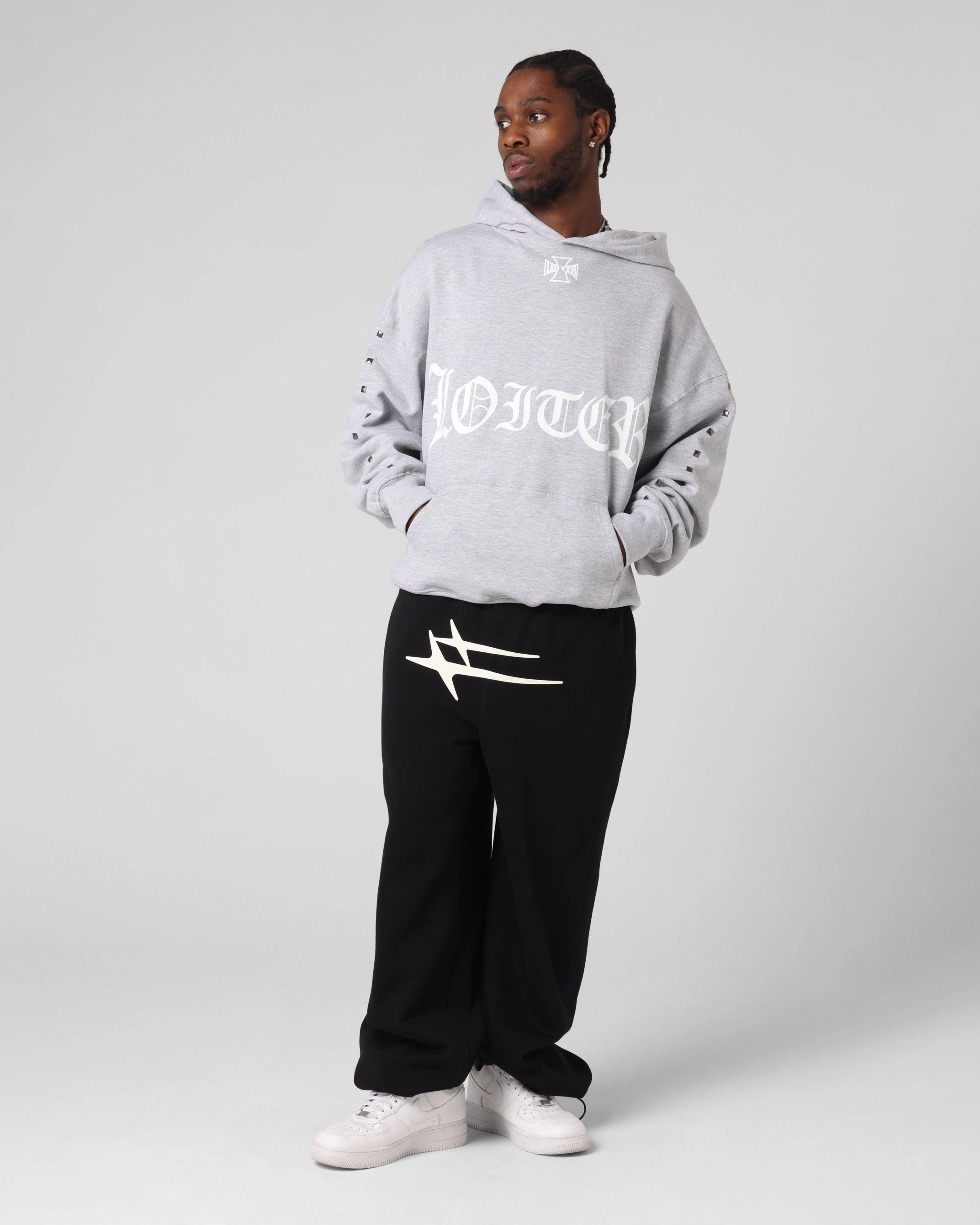 Indoor Use Loiter Bike Hoodie Grey