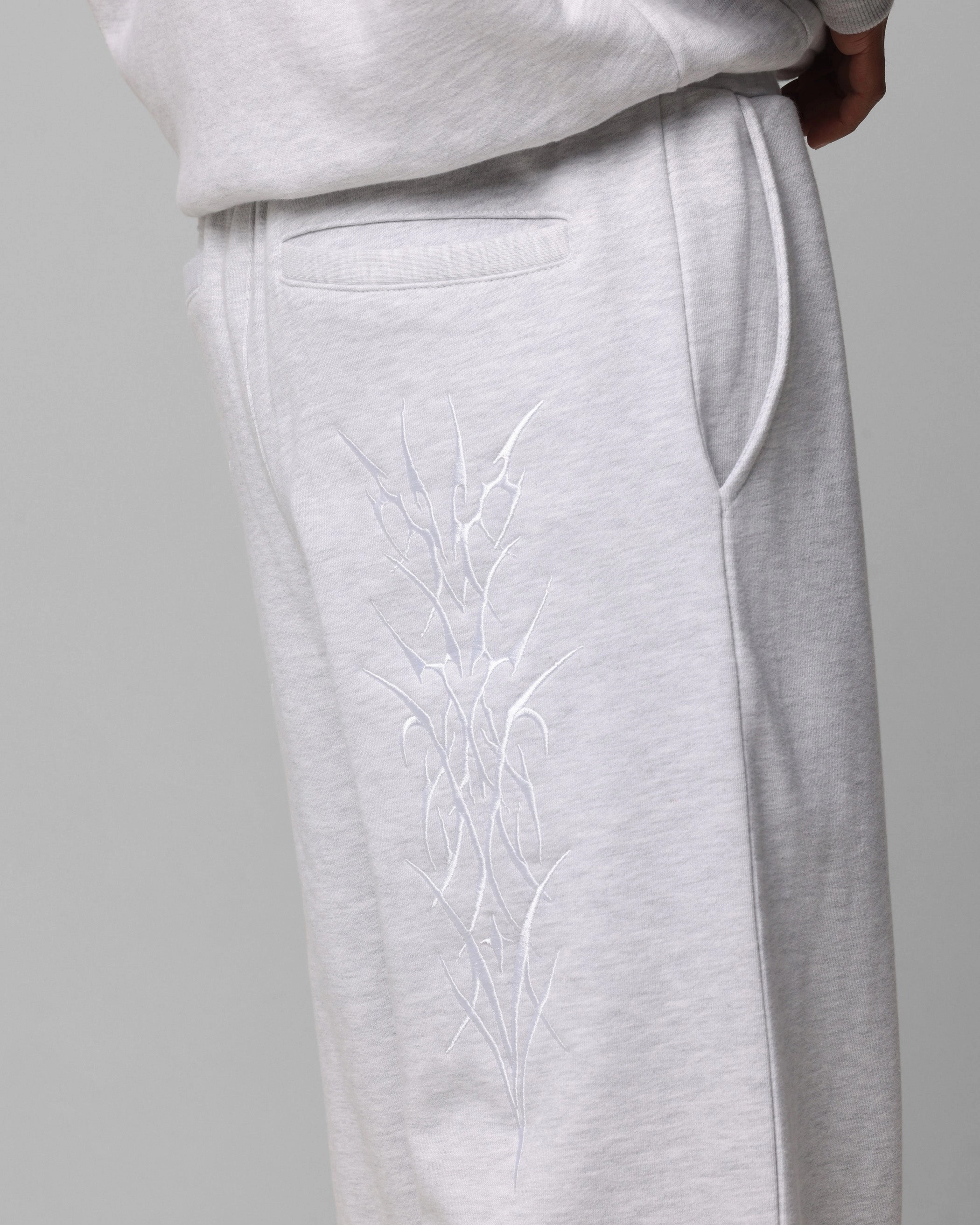 Loiter Blood Born Track Pants Grey Marle Stain Resistant