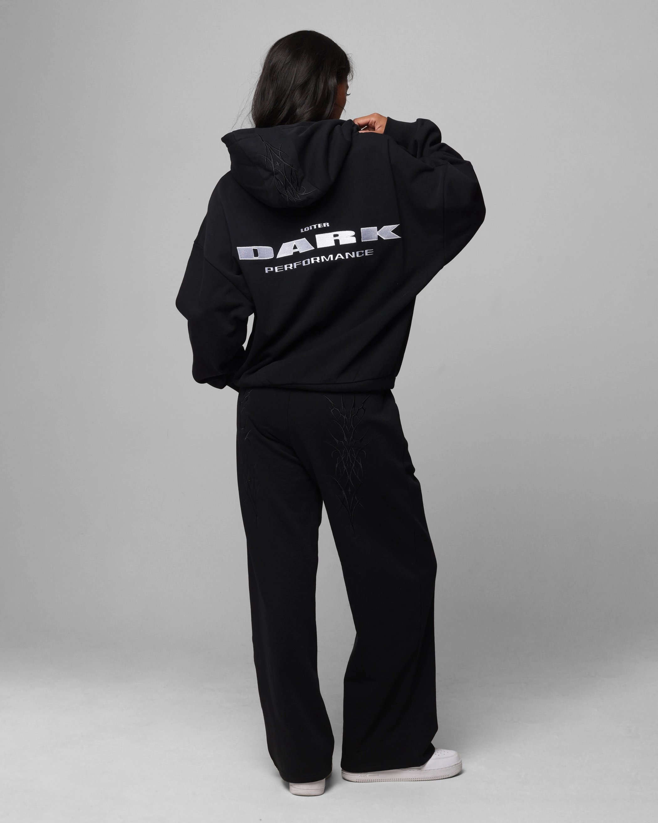 Loiter Blood Born Zip Hoodie Black Belted