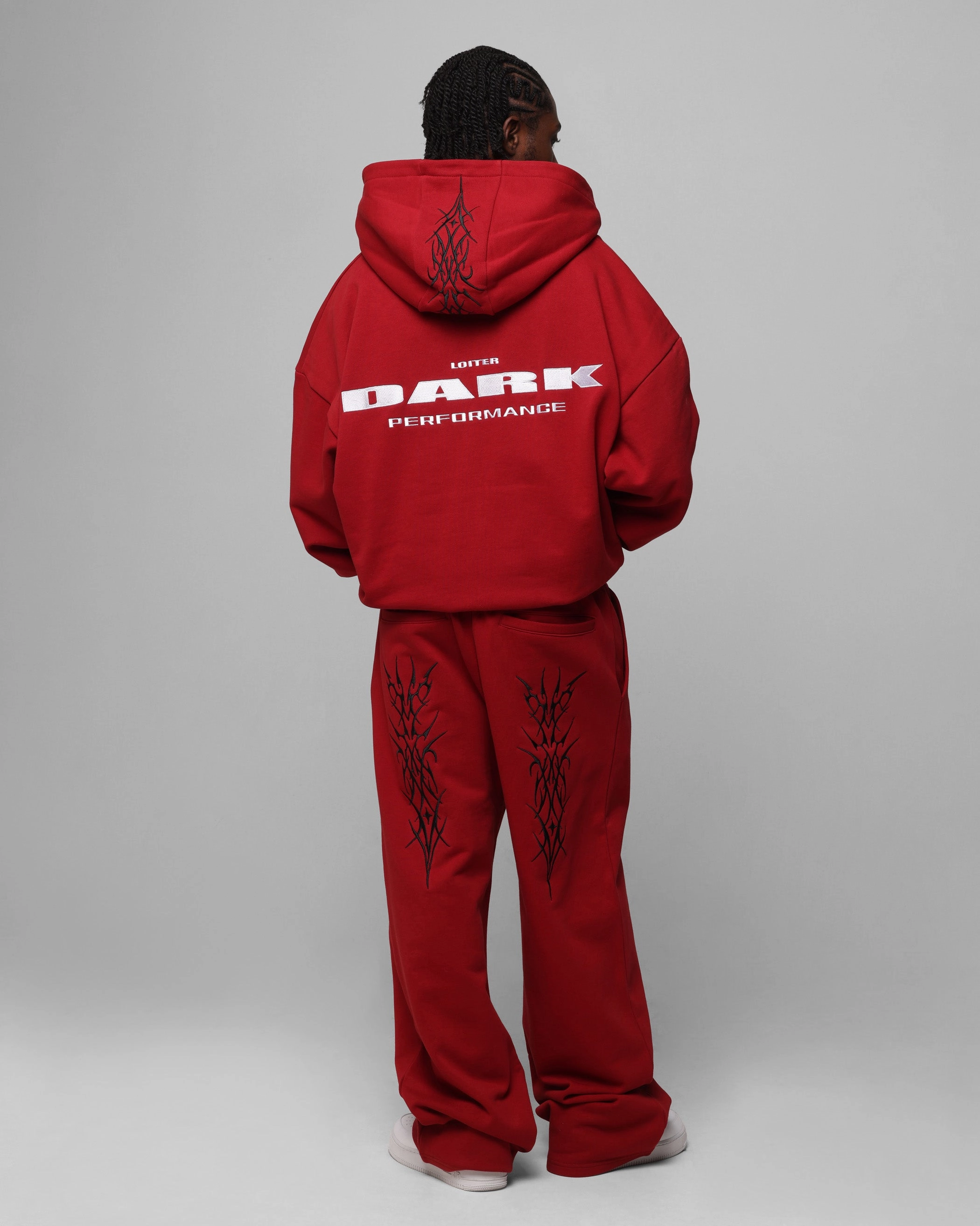 outdoor barbecue Loiter Blood Born Zip Hoodie Burgandy