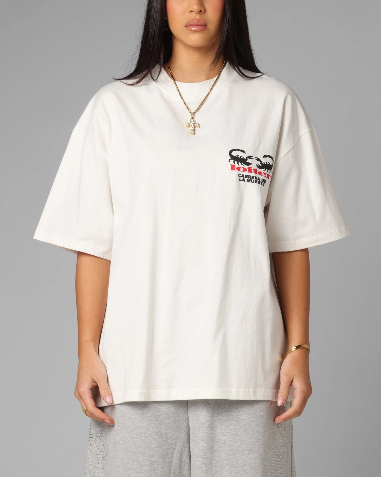 Loiter Bullrush Premium T-Shirt Off White Fashion Must-Have Active Trend