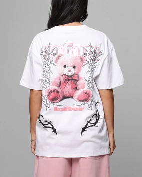 DoubleStitched Seams Loiter Care T-Shirt White