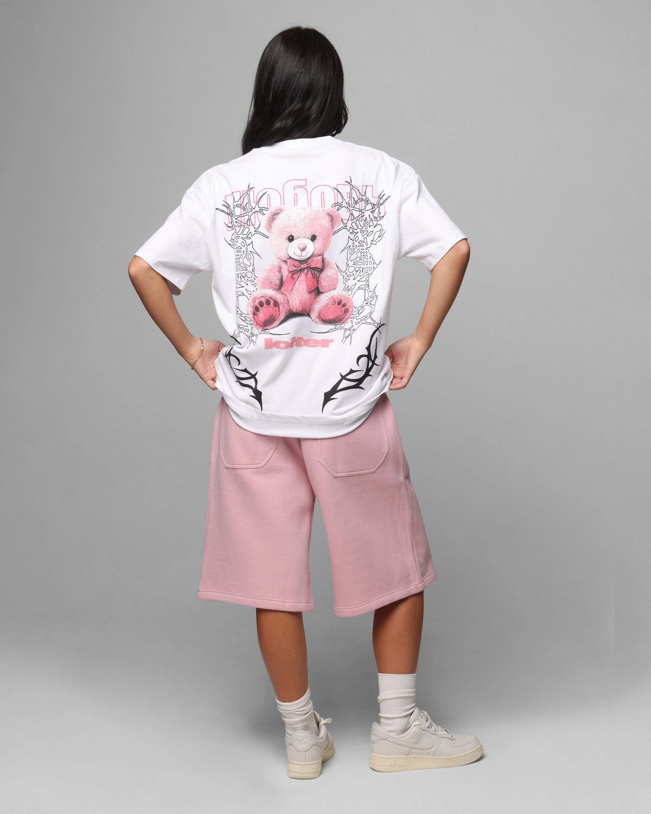 Cool and Chic Comfort and Fit Loiter Care T-Shirt White