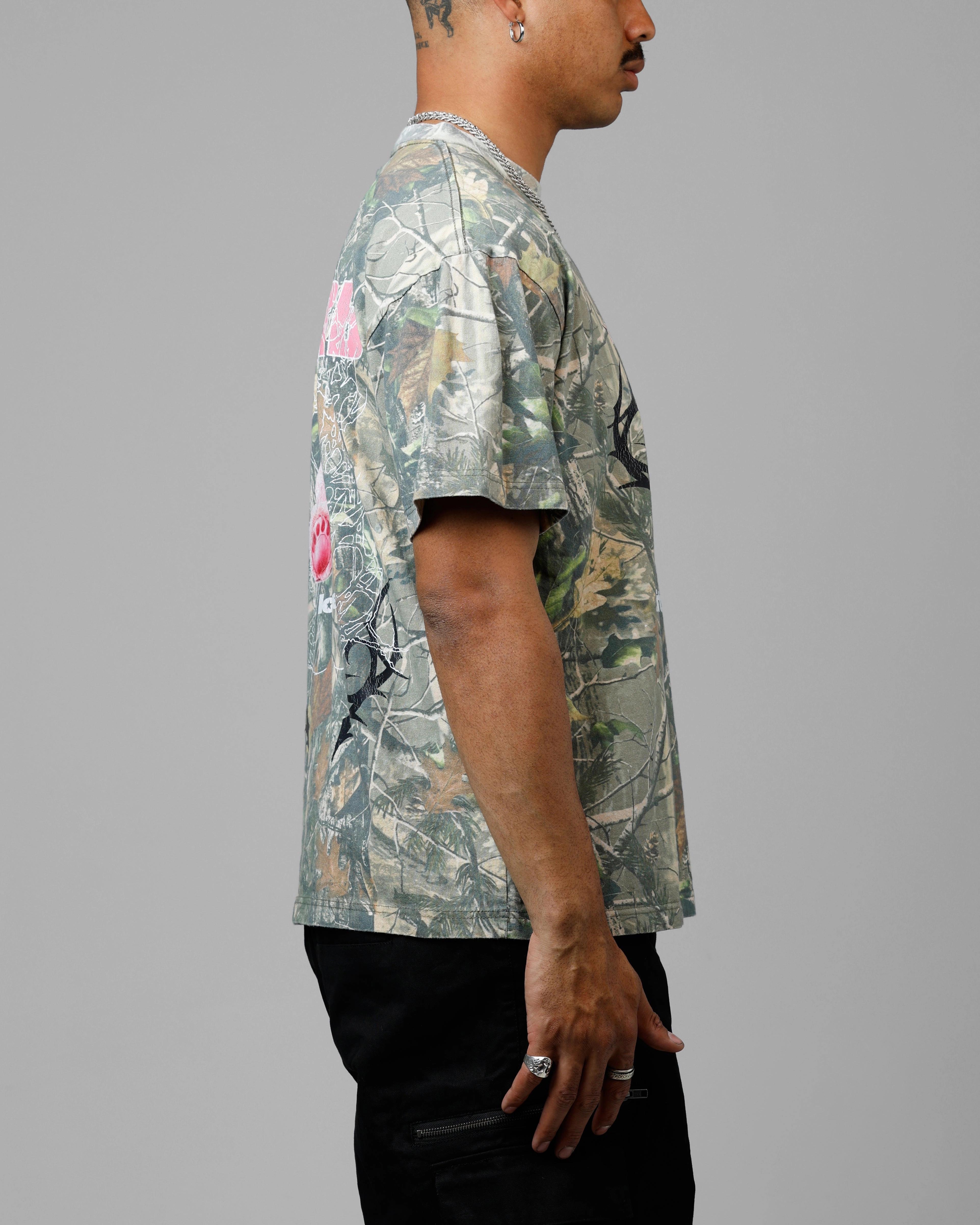 Loiter Care Vintage T-Shirt Real Tree Camo Cozy Wear