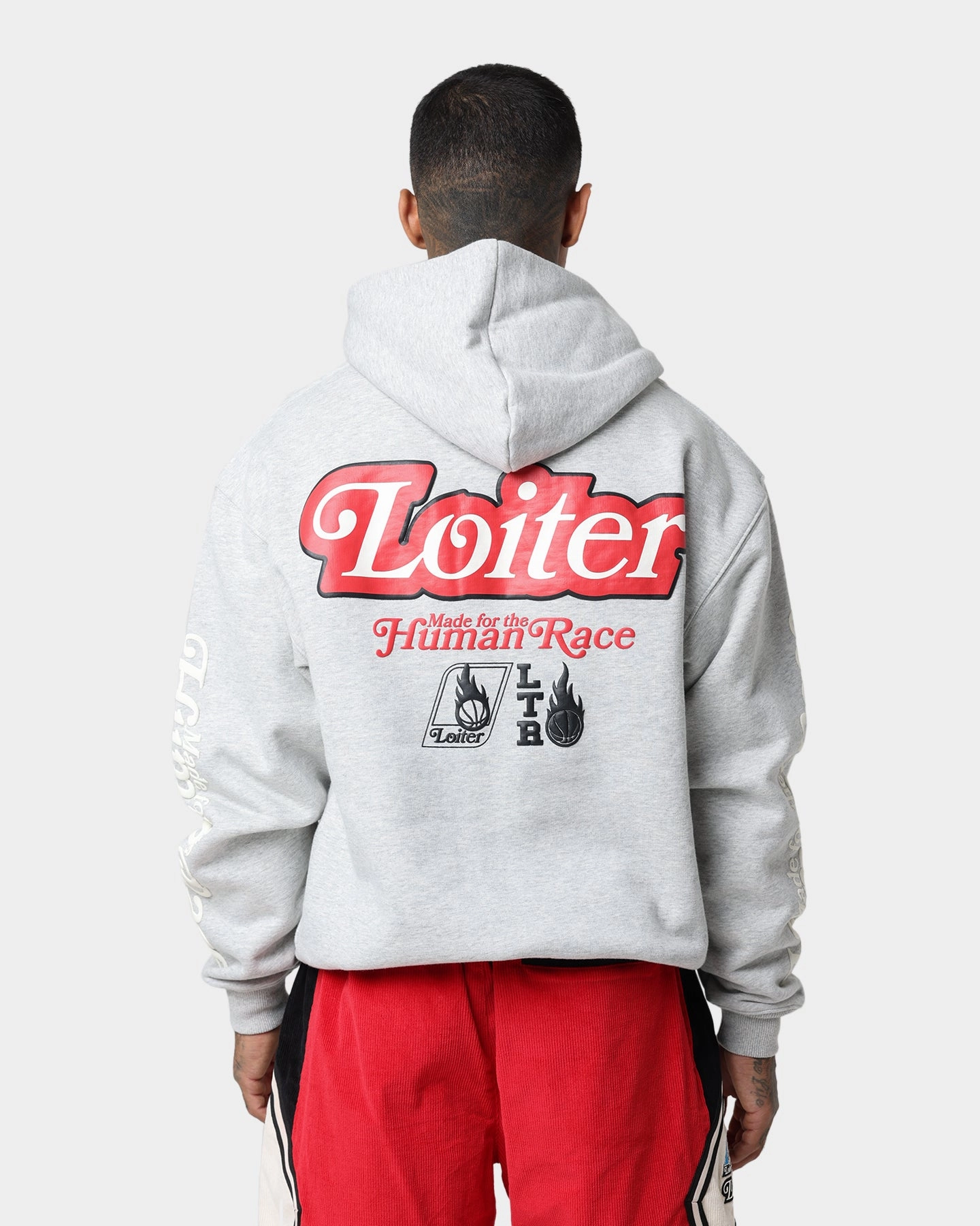 Loiter Carter Premium Hoodie Grey Date night Charity