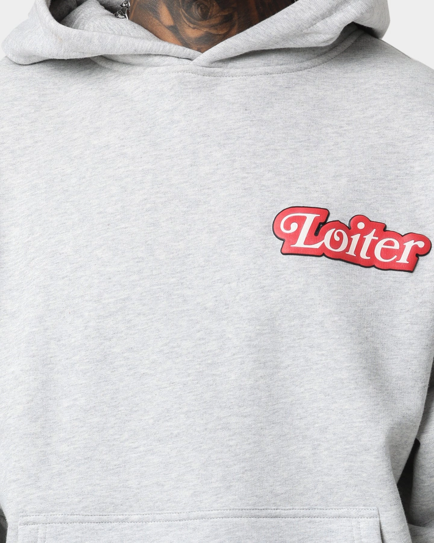 Loiter Carter Premium Hoodie Grey cold - weather essential Flexible Shoulder Seams