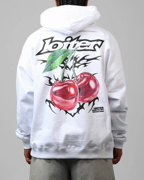 Loiter Cherry Pick Hoodie White shopping Sport Comfort