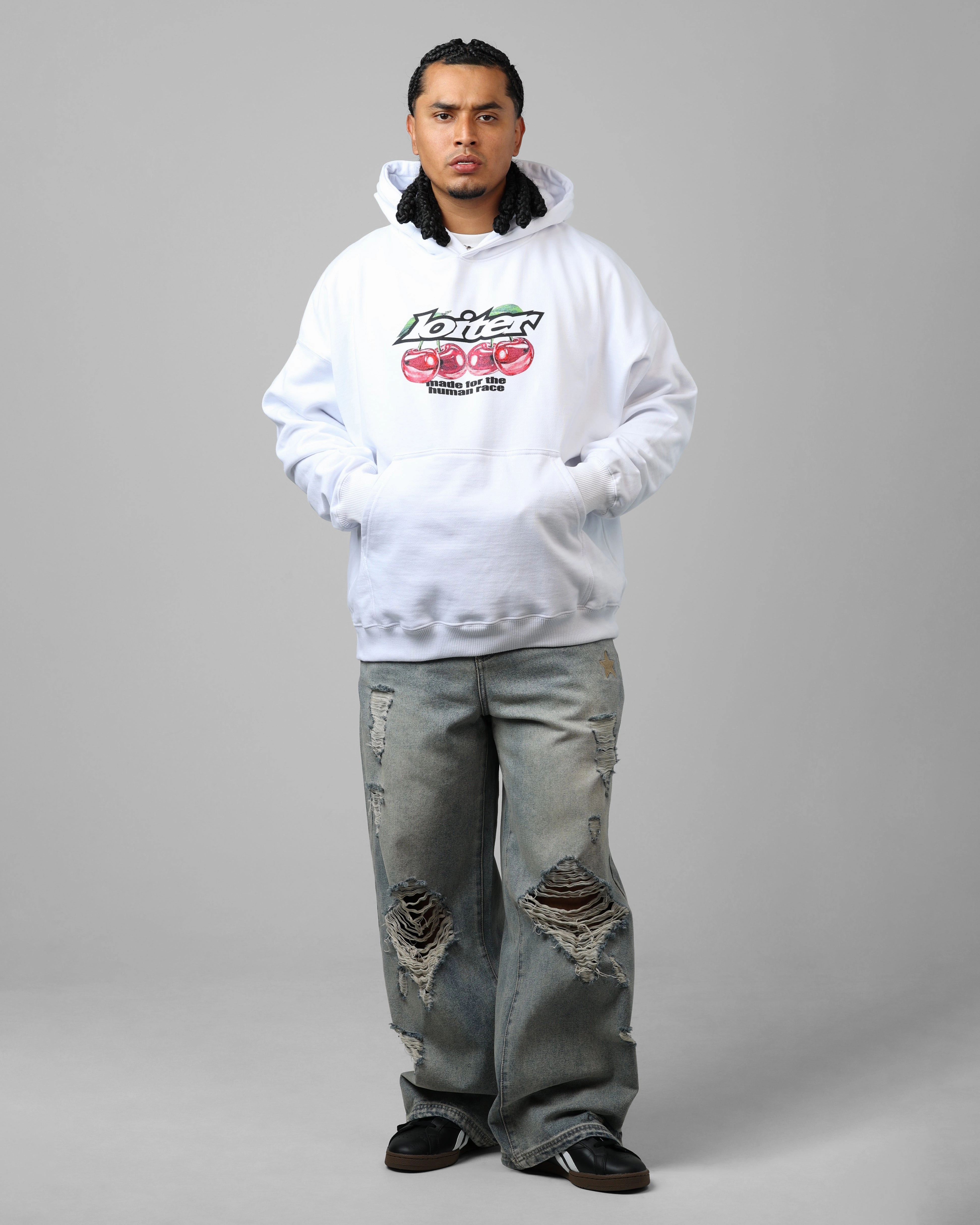 High Quality Perfection Loiter Cherry Pick Hoodie White