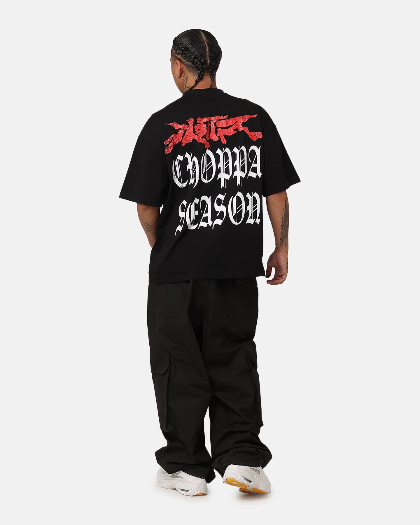 Loiter Choppa Season Vintage T-Shirt Black Comfortable texture