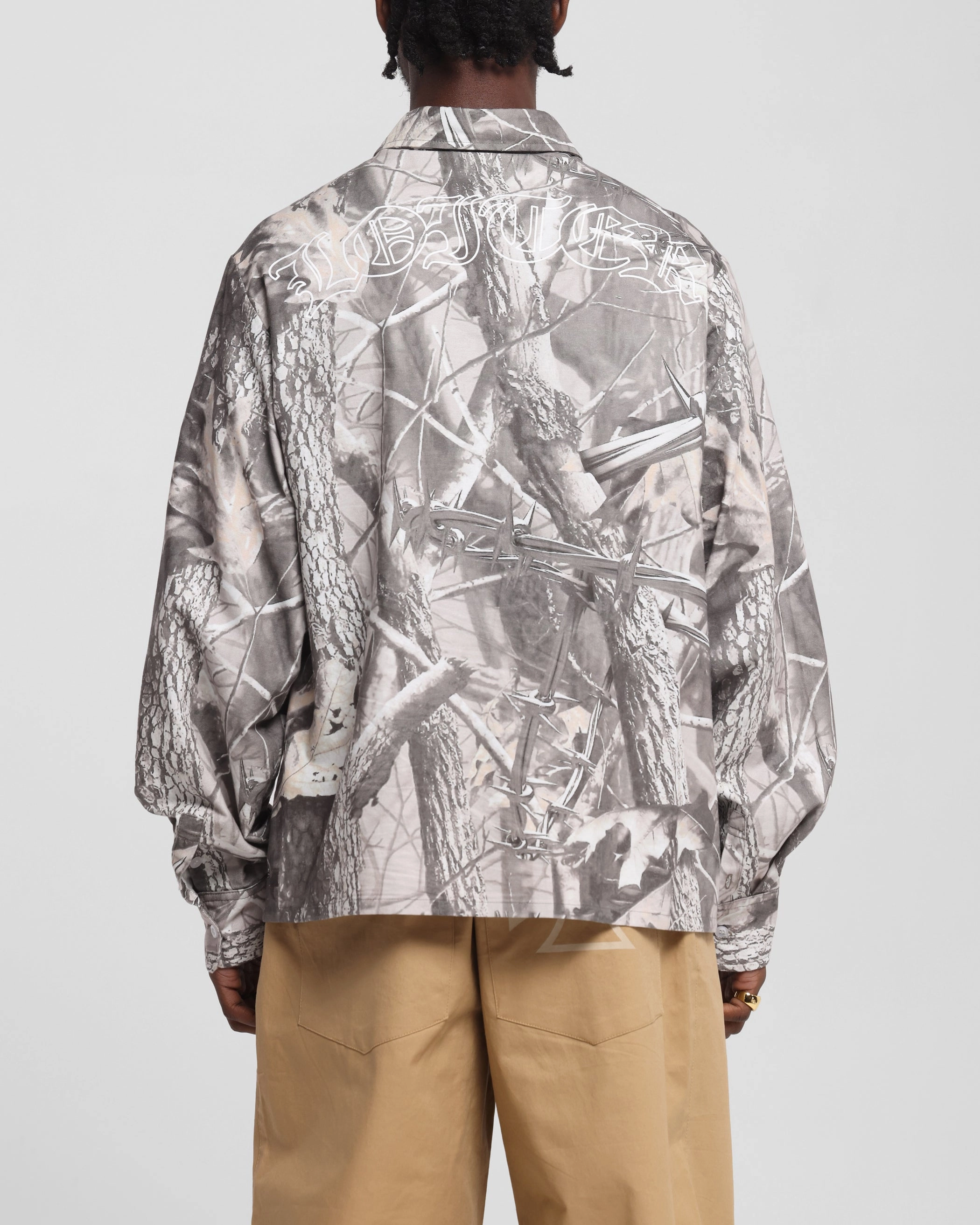 Loiter Chopper Long Sleeve Shirt Real Tree Camo All Purpose Weave Design Festival Outfit