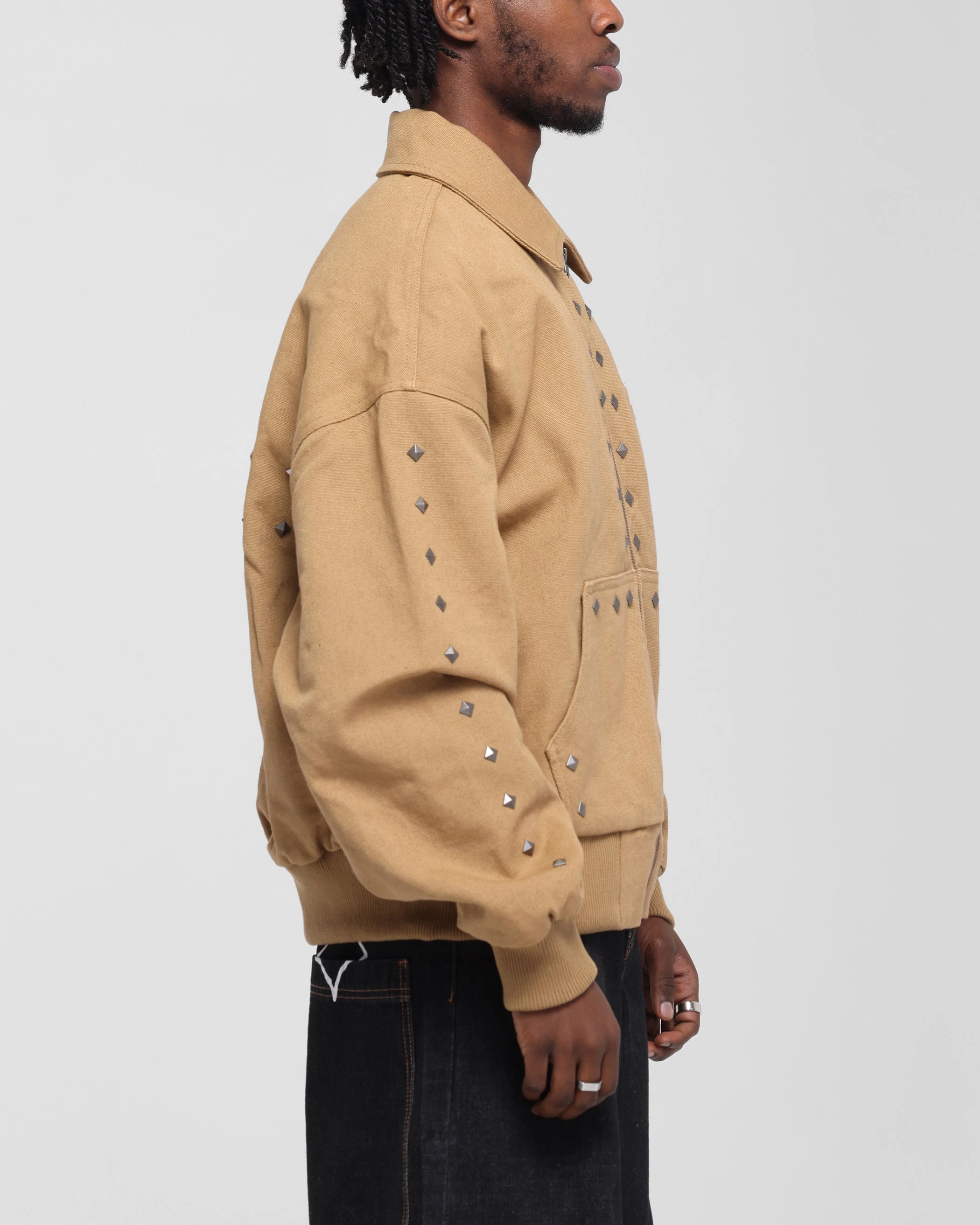 Loiter Chopper Work Jacket Tan Weather Resistant Coating Jump