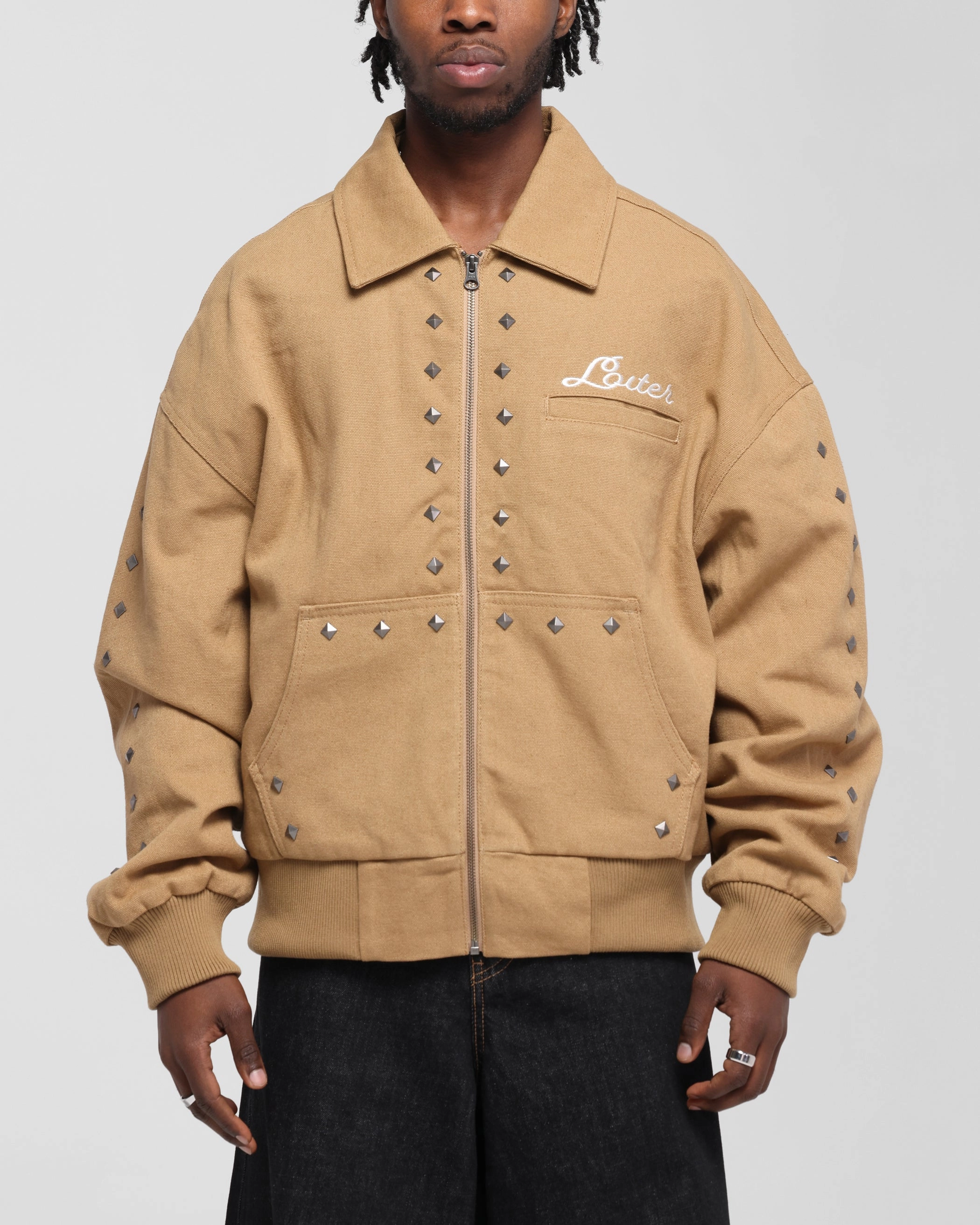 Loiter Chopper Work Jacket Tan popular among fashionistas