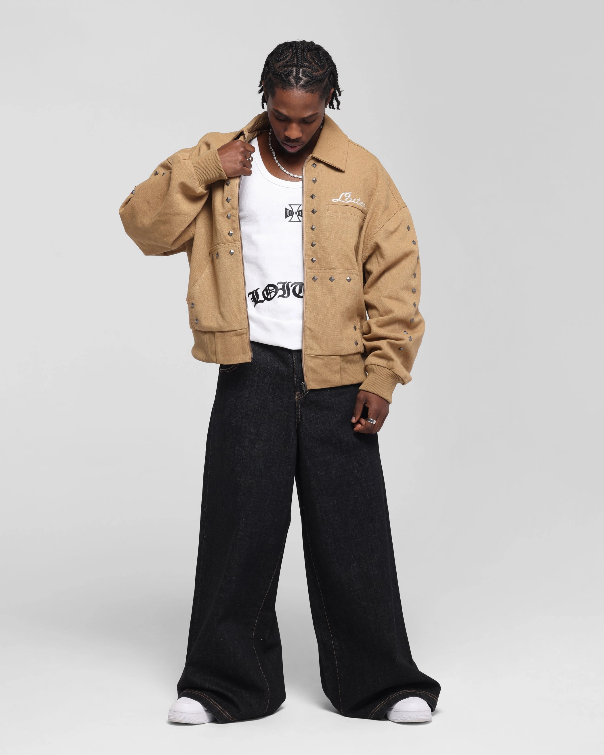 Loiter Chopper Work Jacket Tan MultiPocketDesign