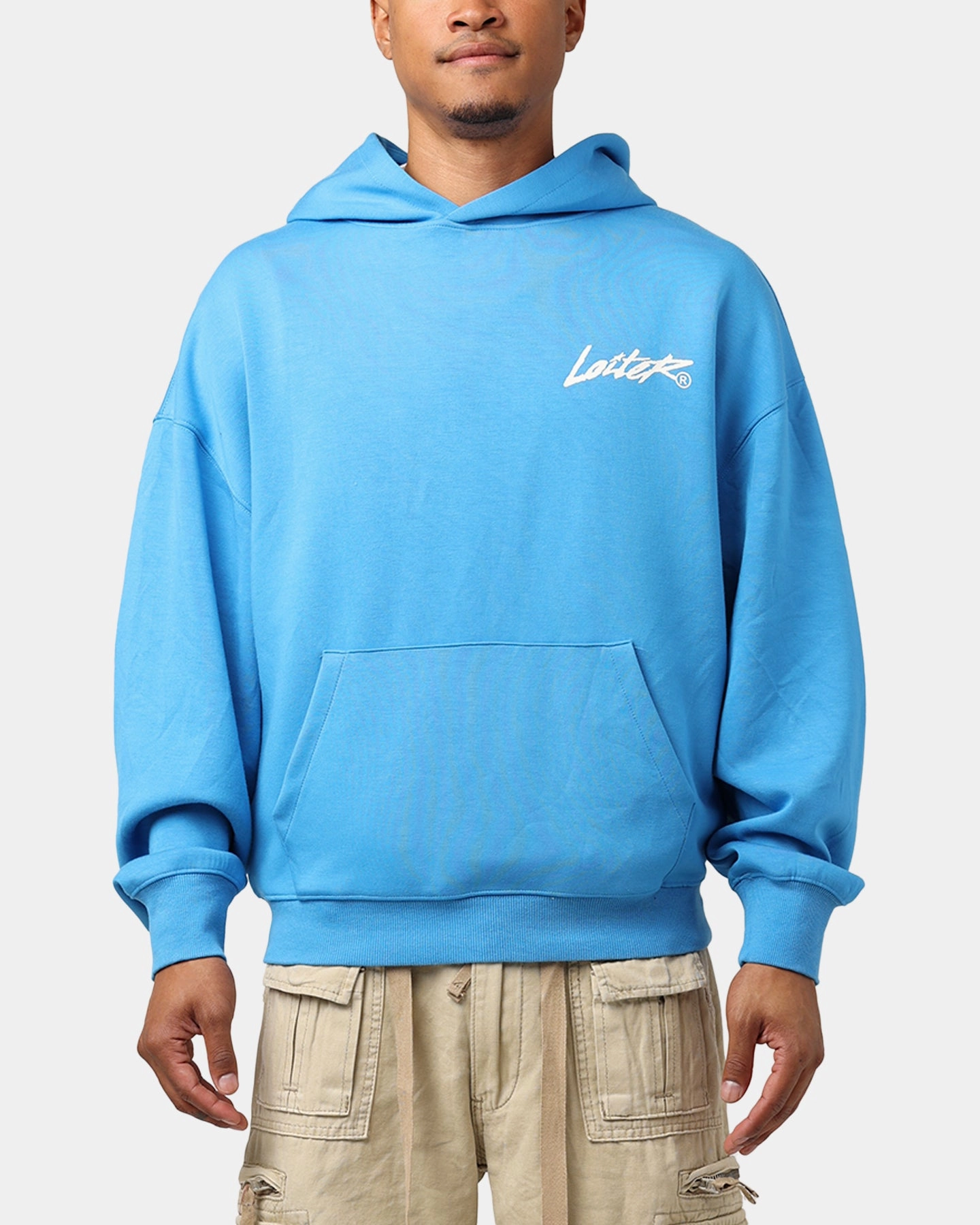 Loiter Chroma Premium Hoodie Blue Motion Friendly Everyday Comfort