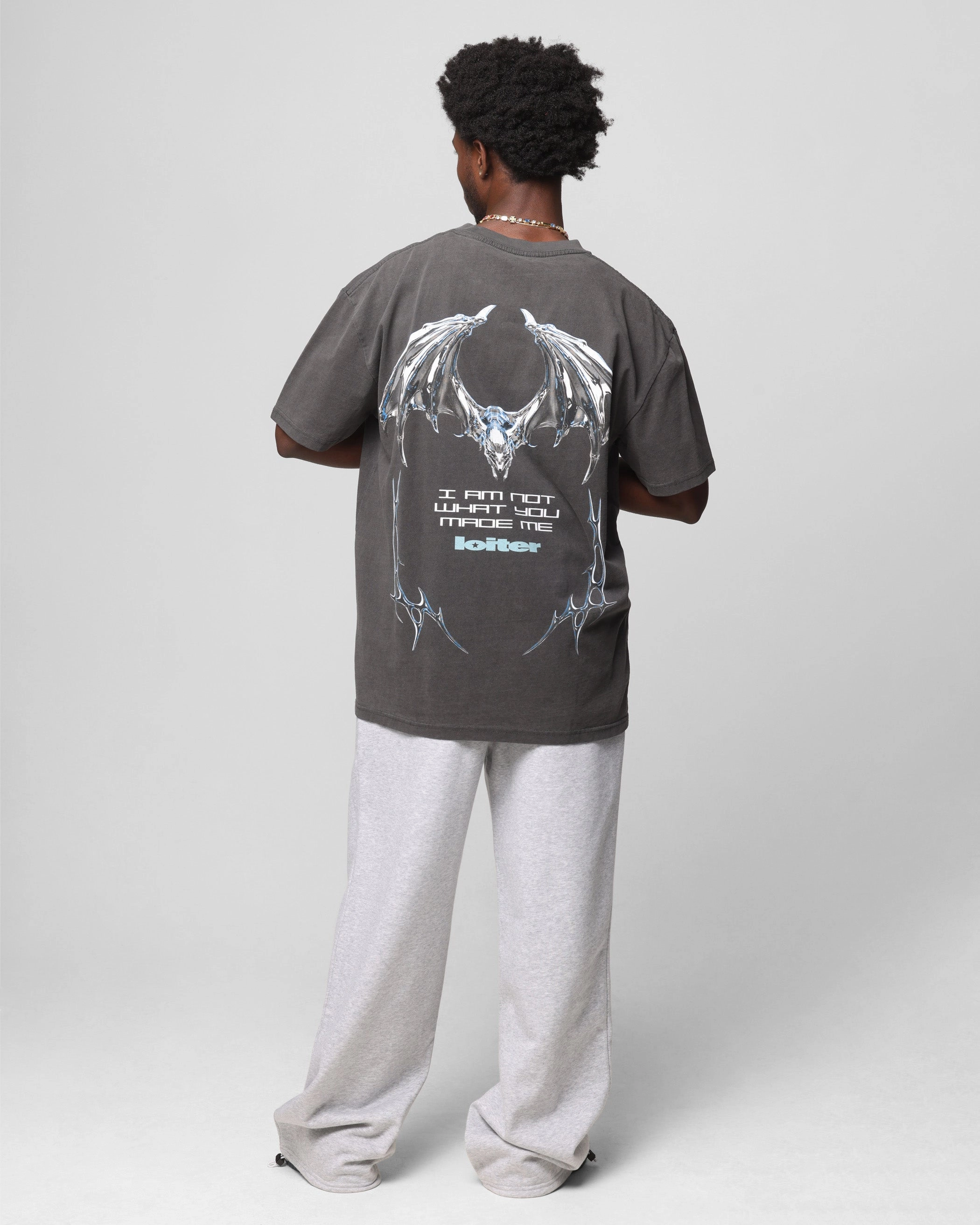 Loiter Chrome Deceiver T-Shirt Black Wash Odor-resistant