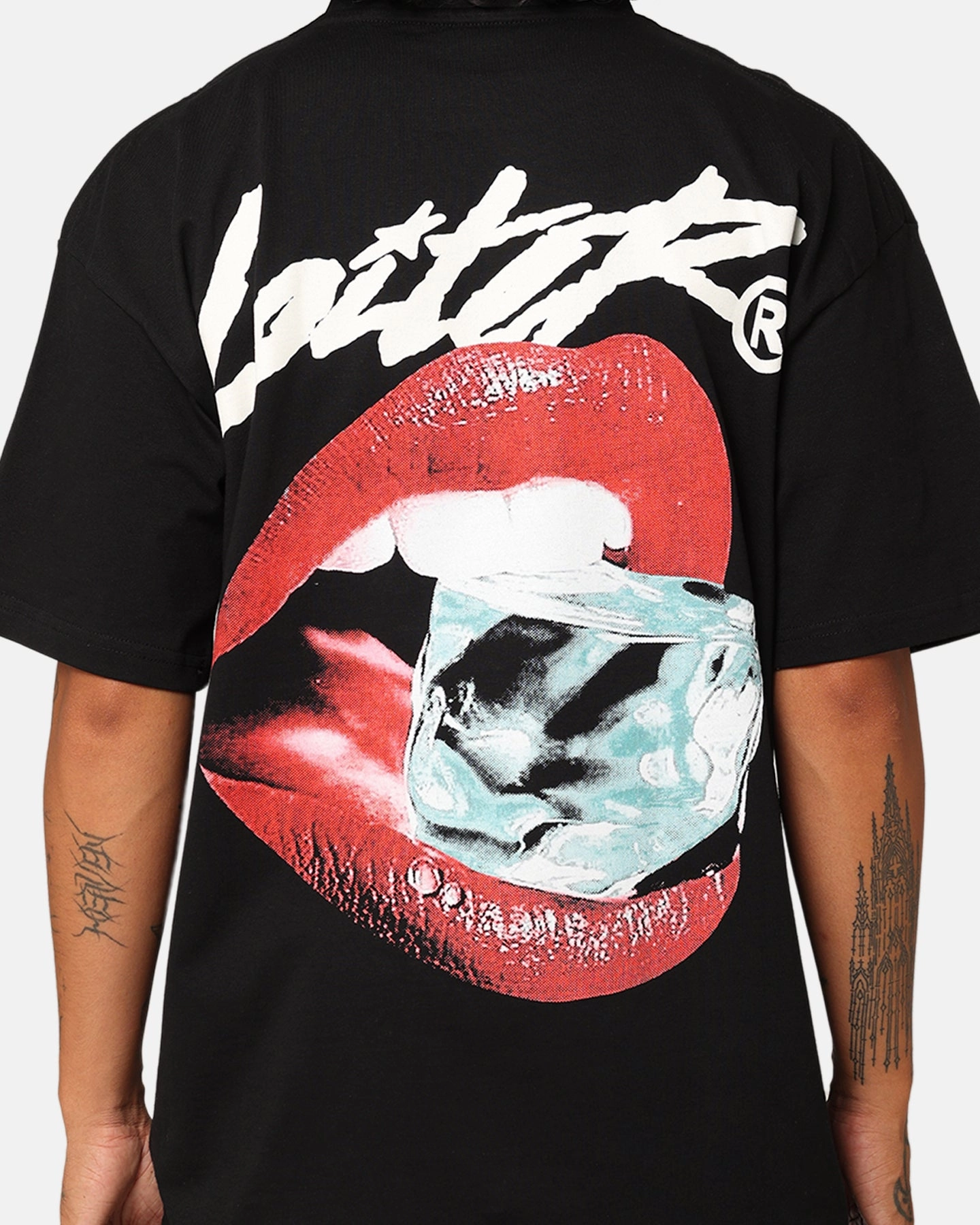 Loiter Cold Lips T-Shirt Black Timeless Layer Trendy Vibes Wear