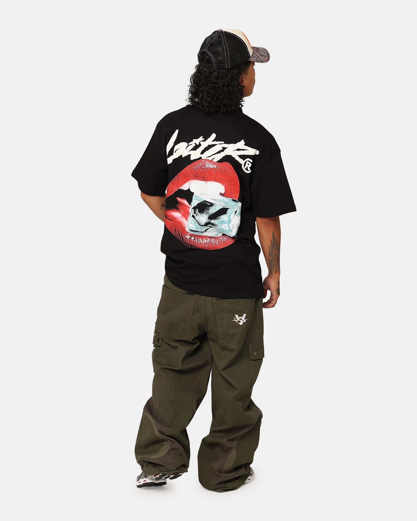 Loiter Cold Lips T-Shirt Black Essential Fashion
