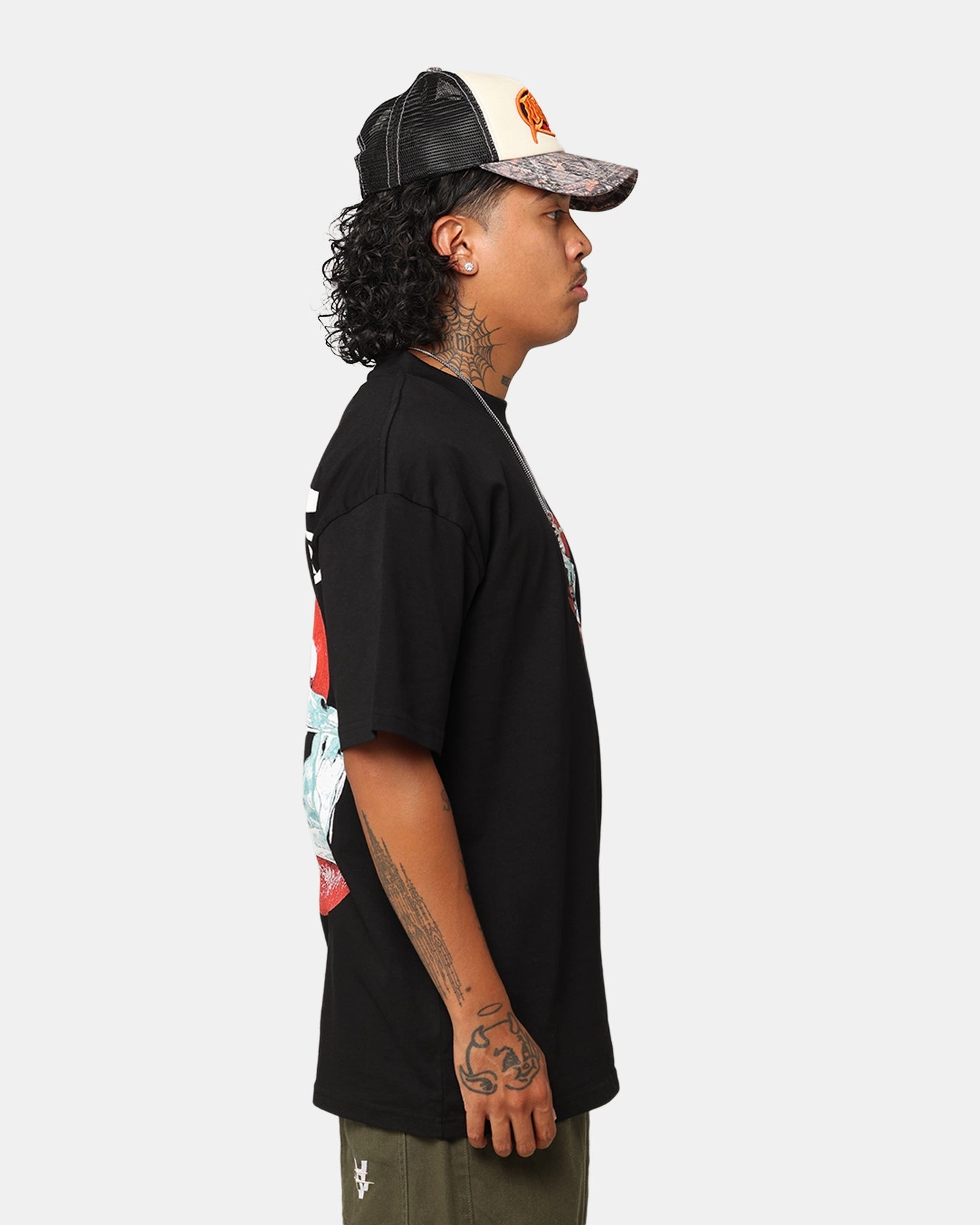 Loiter Cold Lips T-Shirt Black Functional Side Gussets