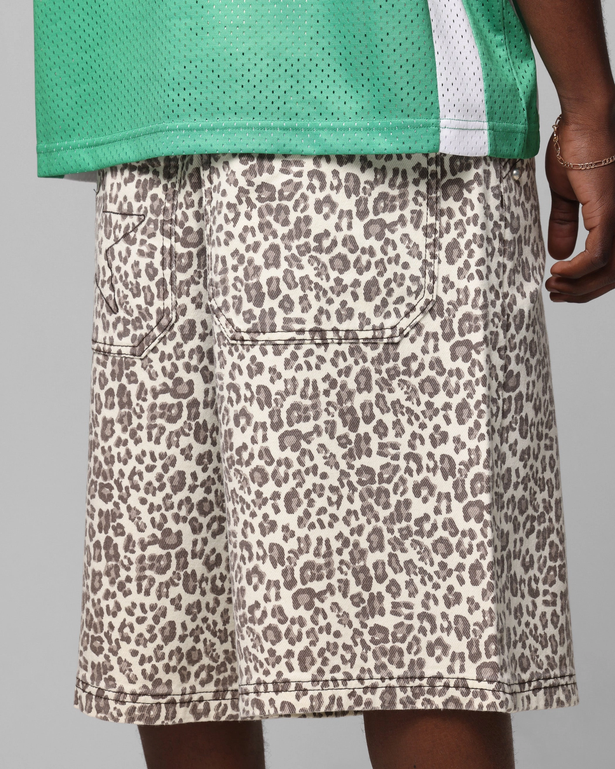 Loiter Collateral Jorts V2 Snow Leopard stain resistant coating