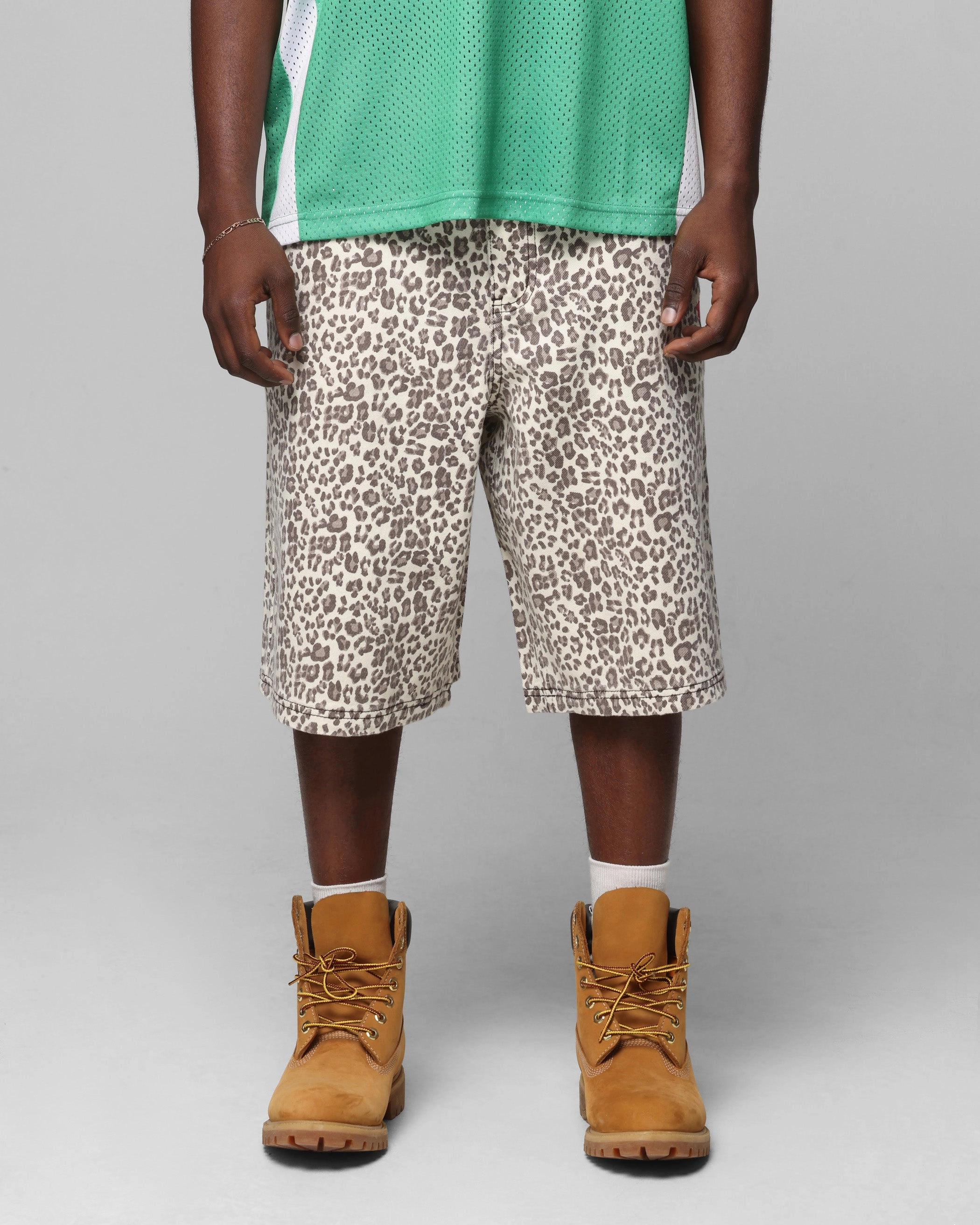 Loiter Collateral Jorts V2 Snow Leopard Breathable mesh lining