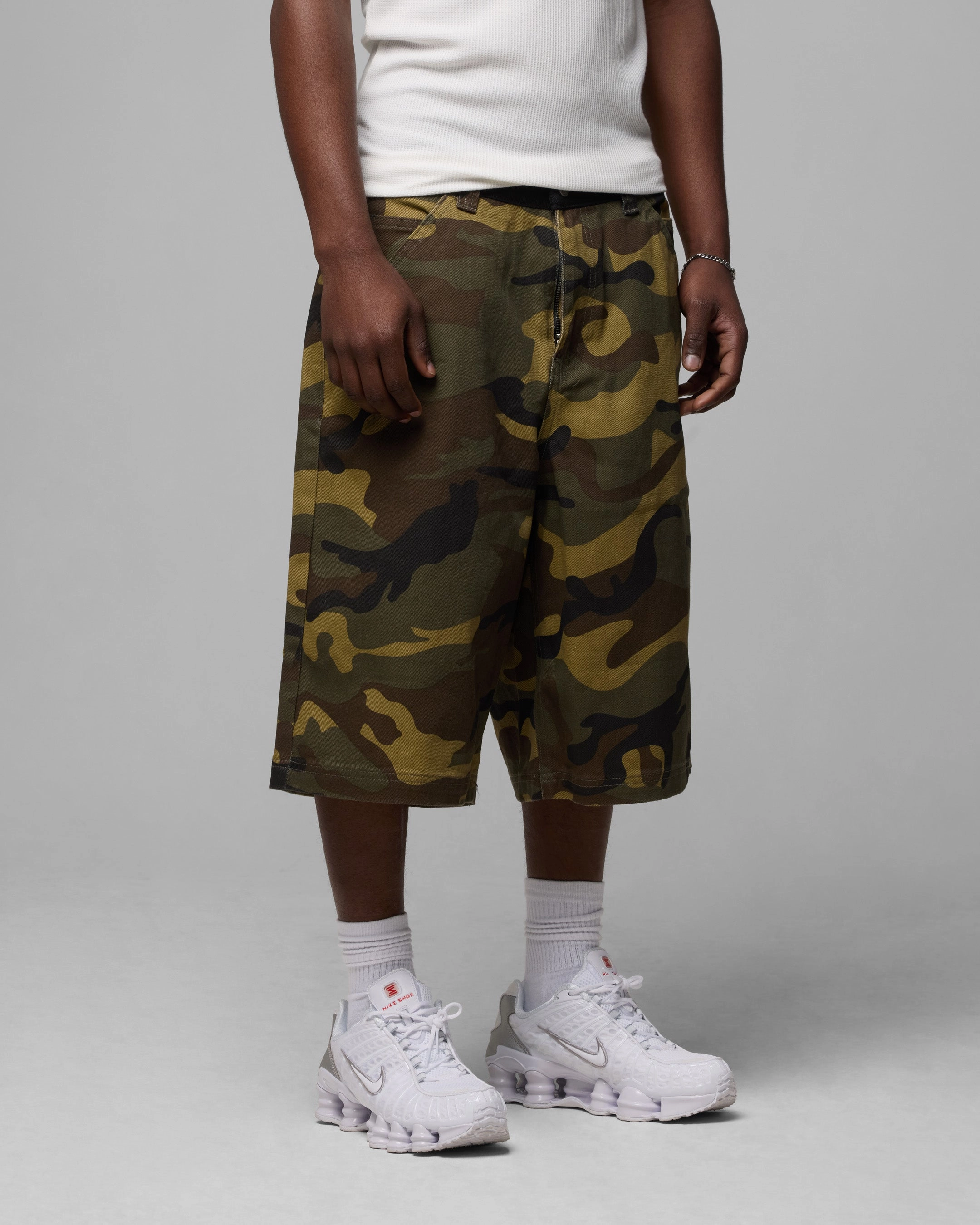 Loiter Collateral Jorts Woodland Camo mix and match