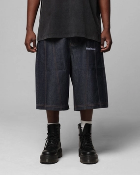 Loiter Collateral Panel Jorts Raw Indigo skateboarding gear