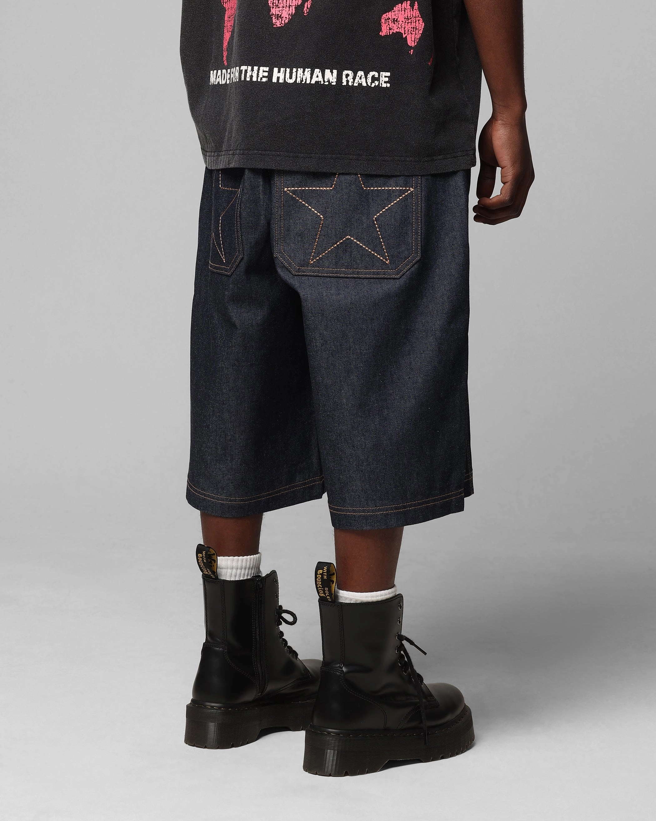 OdorControlTech UPF Sun Protection Loiter Collateral Panel Jorts Raw Indigo