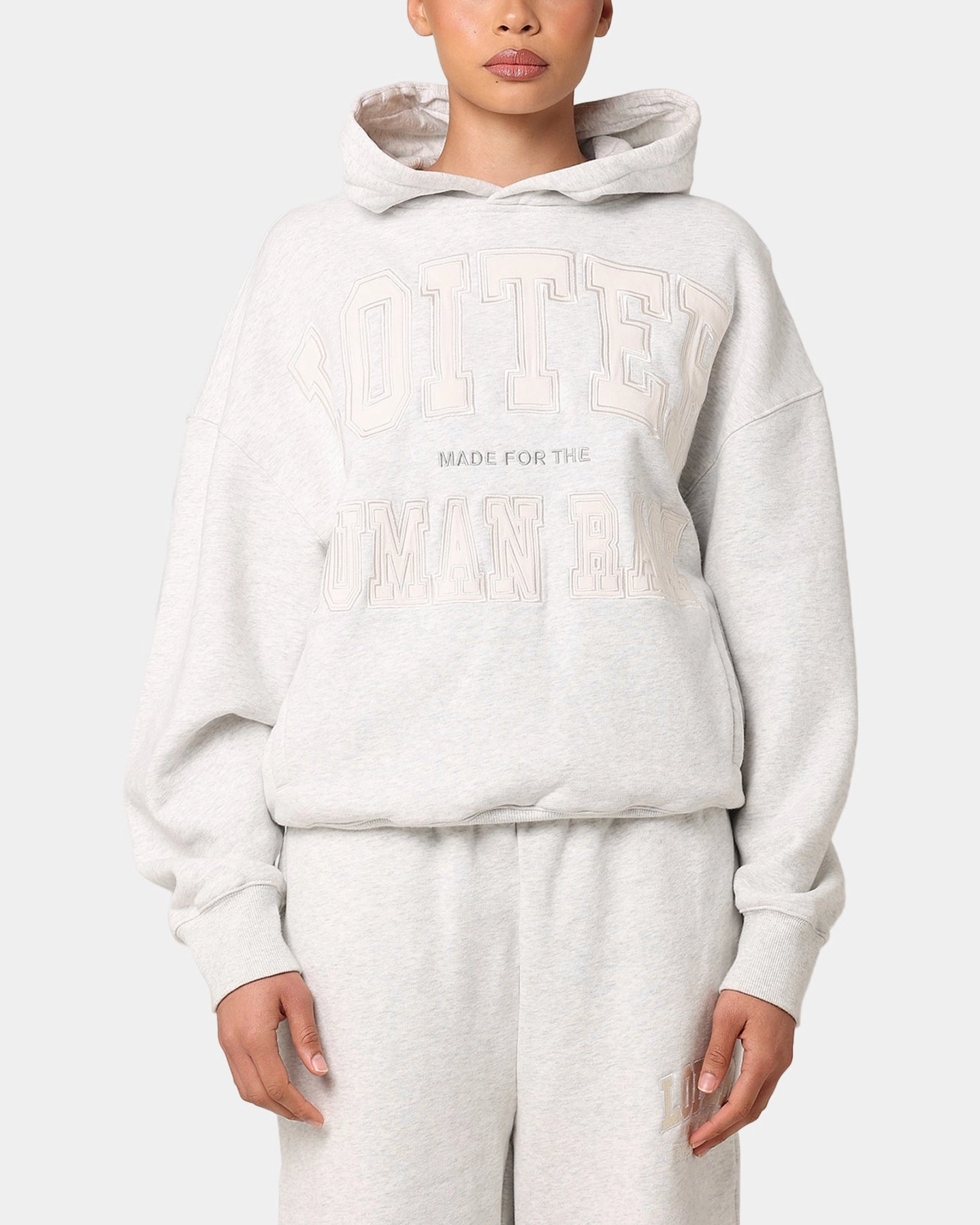 Loiter College Dropout Hoodie Light Marle Gender - neutral Compact Storage Design