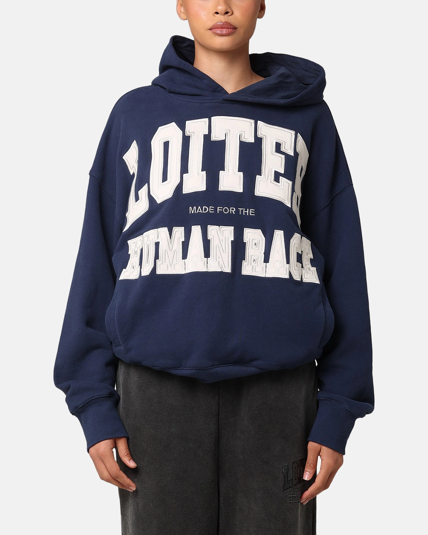 Secure Loiter College Dropout Hoodie Navy