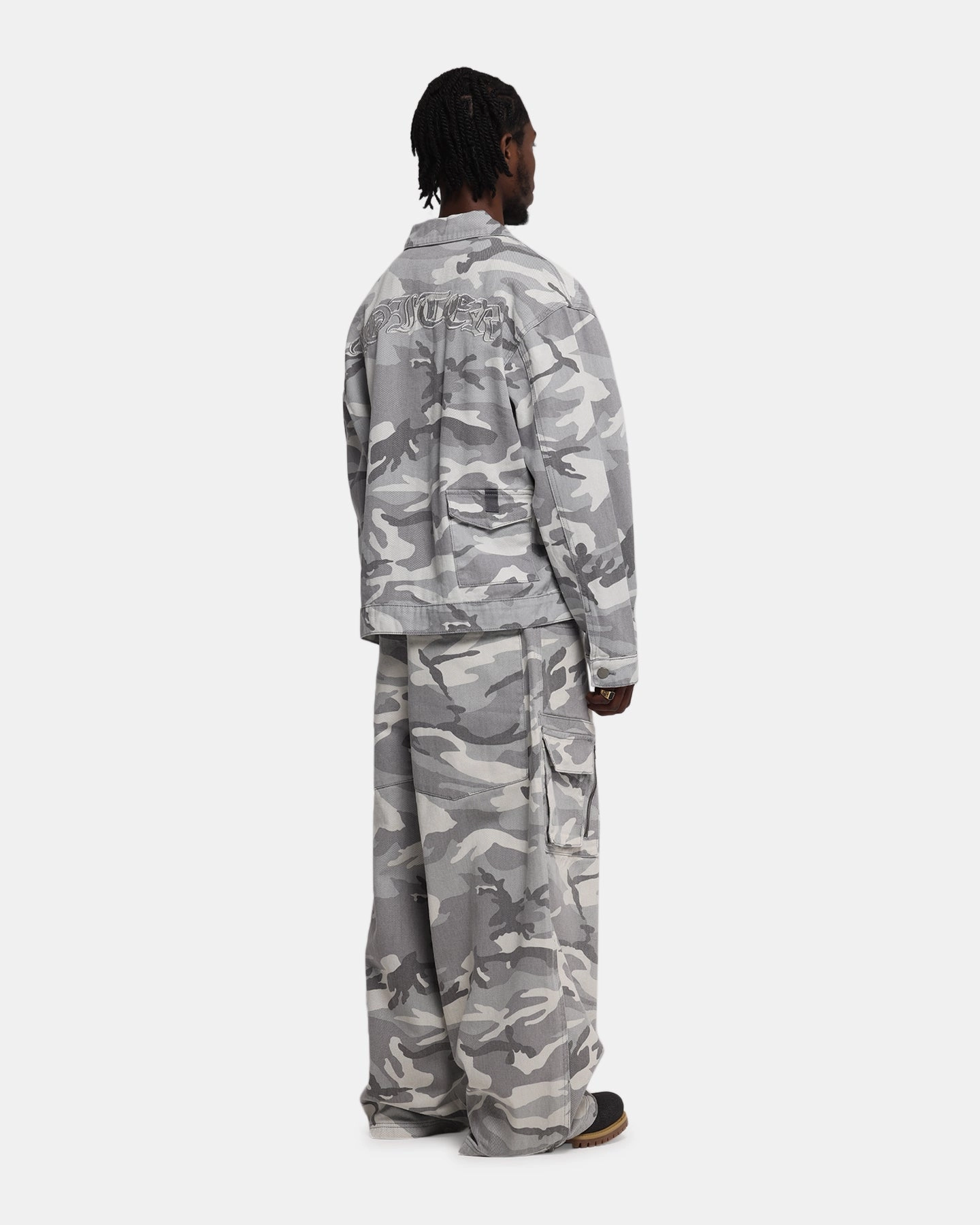 Trendy Design Loiter Combat Cargo Pants Snow Camo