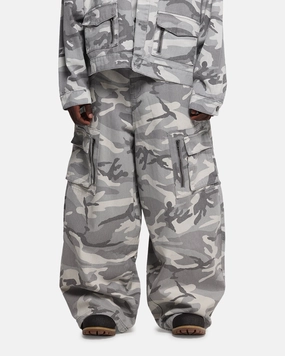 Essential Wear Loiter Combat Cargo Pants Snow Camo