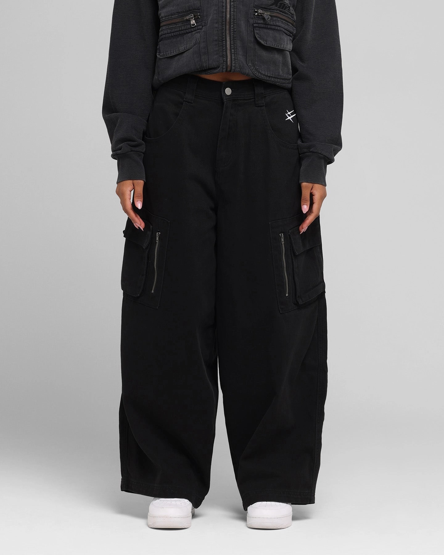 Training Wear Multi-way wear Loiter Combat Cargo Pants Washed Black