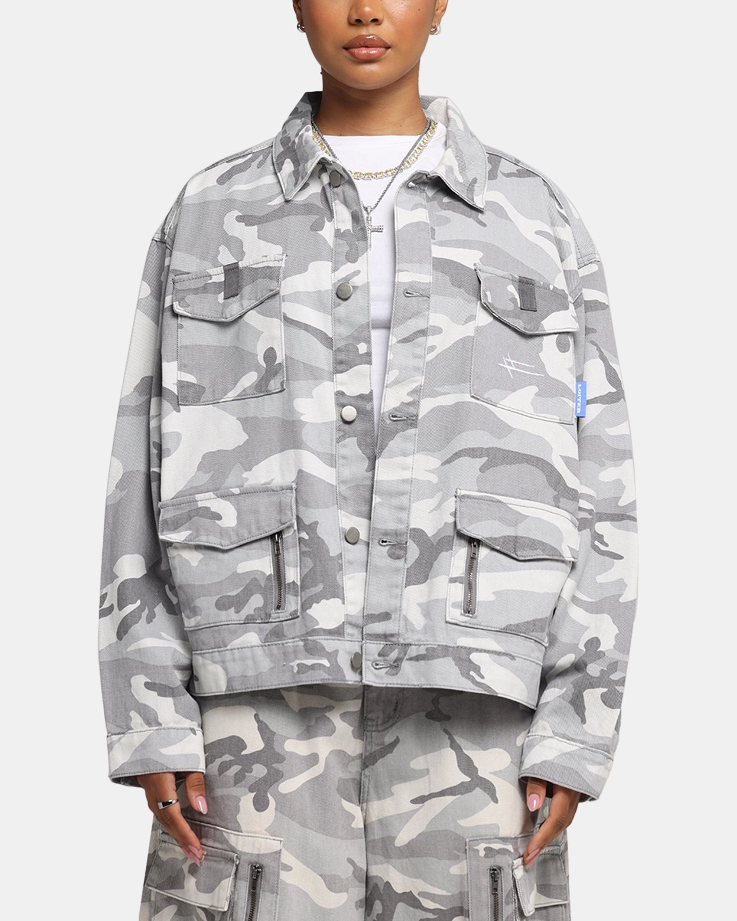 Loiter Combat Utility Jacket Snow Camo water - resistant