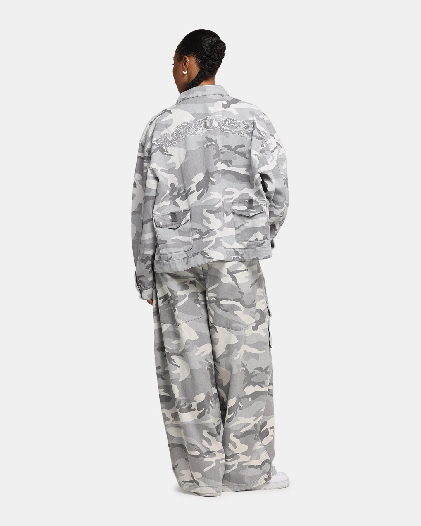 Loiter Combat Utility Jacket Snow Camo Stylish Warmth Relaxed Motion