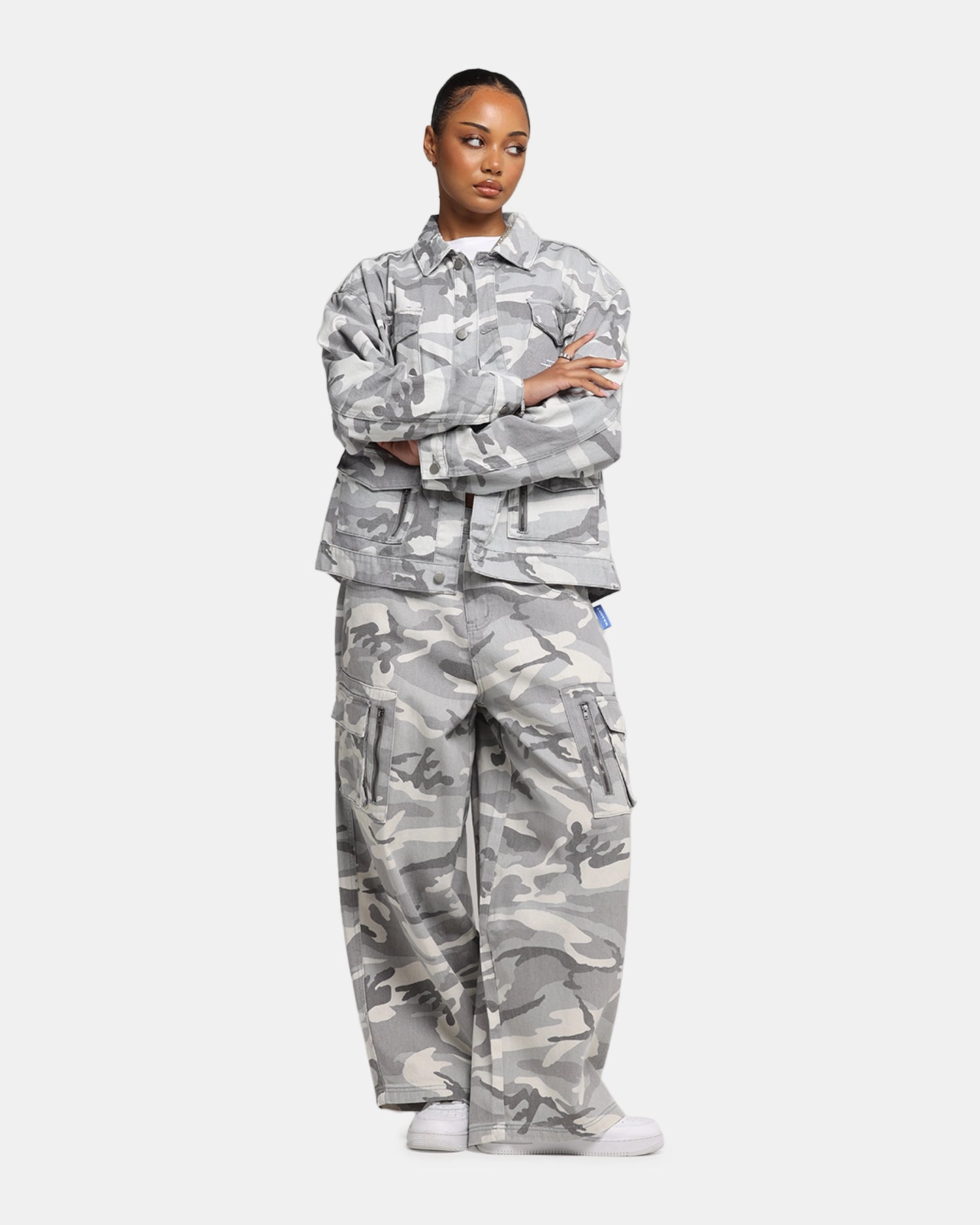 Loiter Combat Utility Jacket Snow Camo beach bonfire Detachable Collar