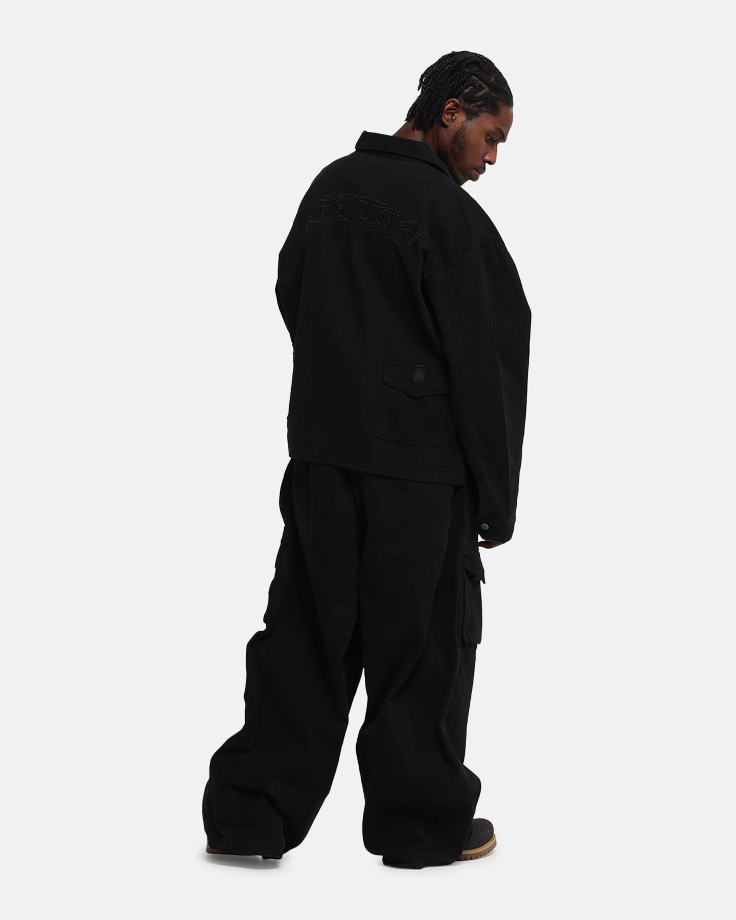 Defend Loiter Combat Utility Jacket Washed Black