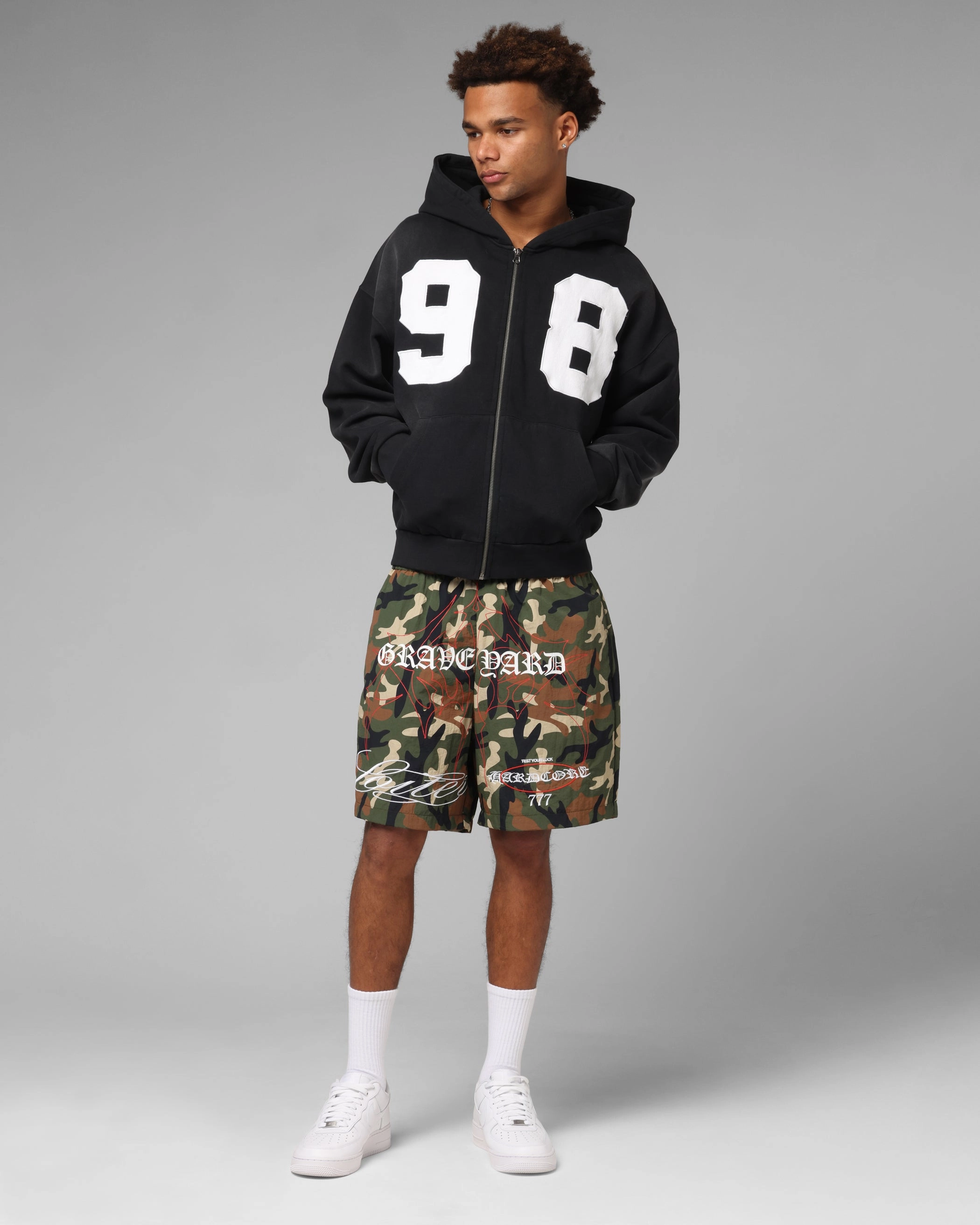 Loiter Cosmos Hoodie Washed Black Influence Abrasion Resistant Edges