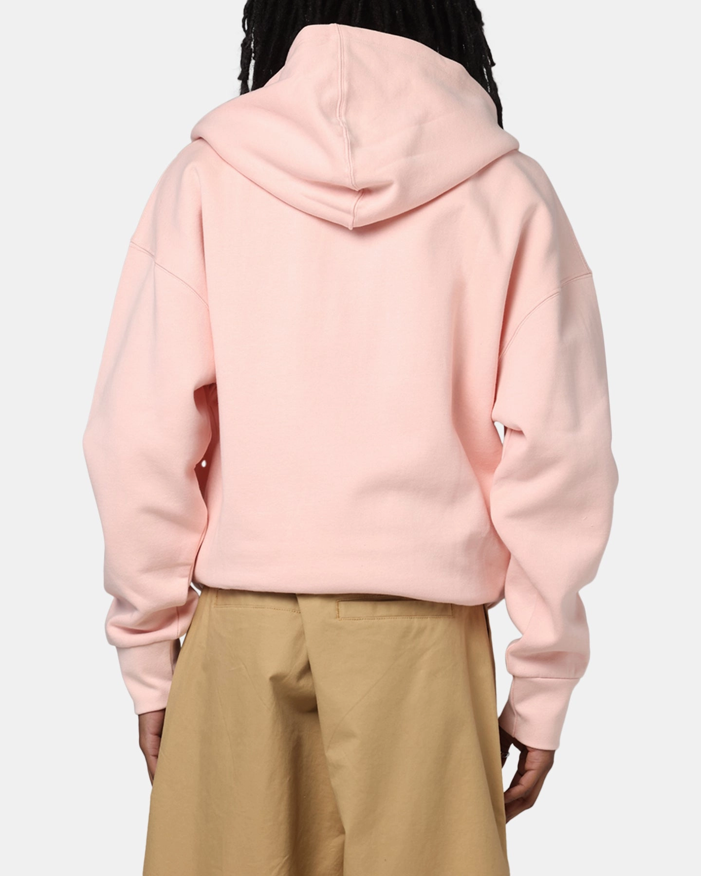 Grid Backlined Interior Loiter Cosmos Zip Hoodie Pink