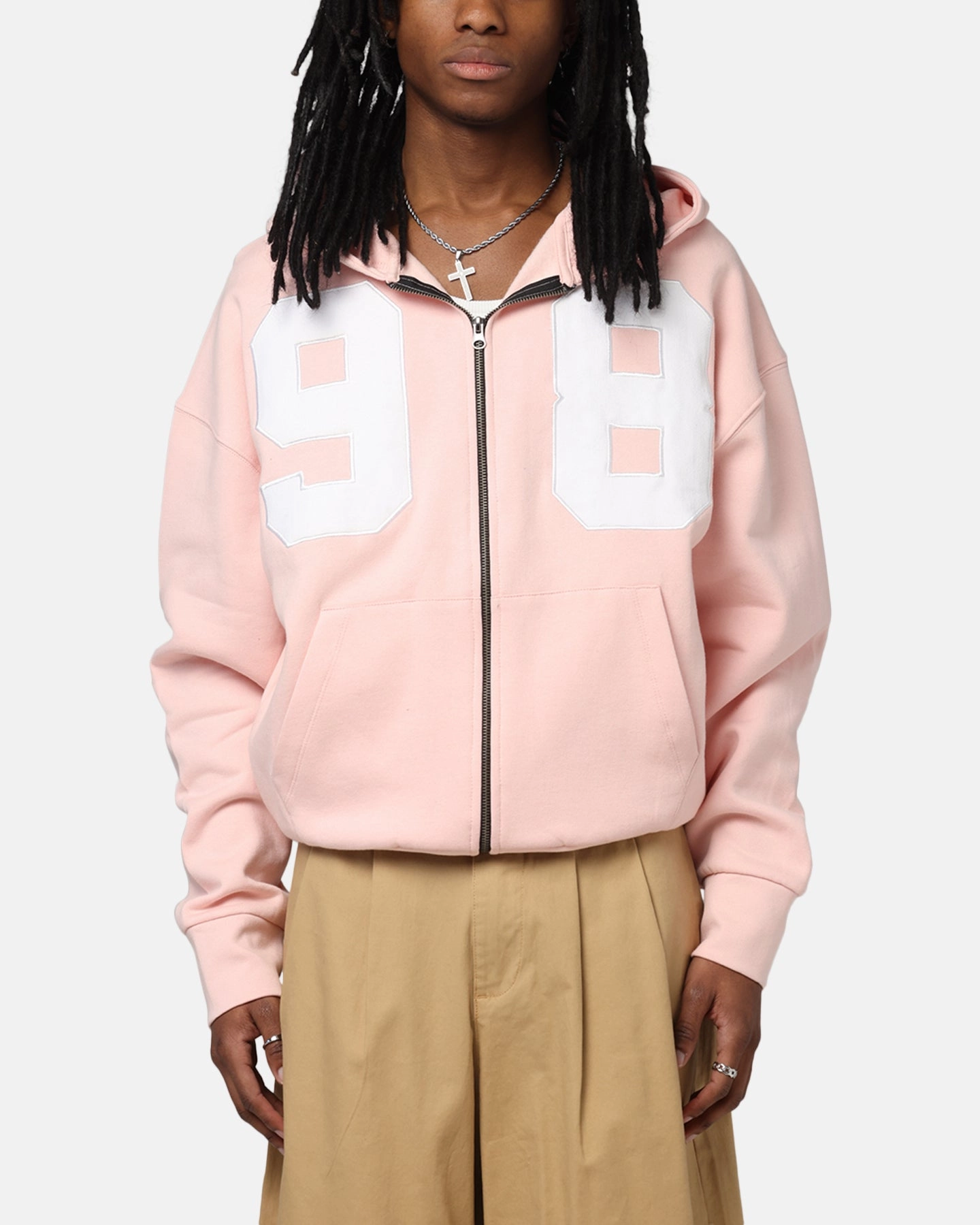 Loiter Cosmos Zip Hoodie Pink Sticker