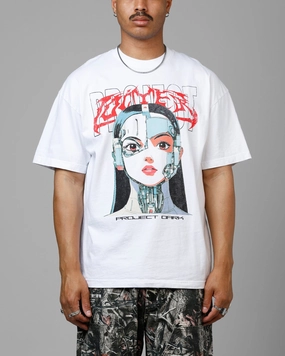Loiter Cyber Geisha Vintage T-Shirt White Seasonal Comfort