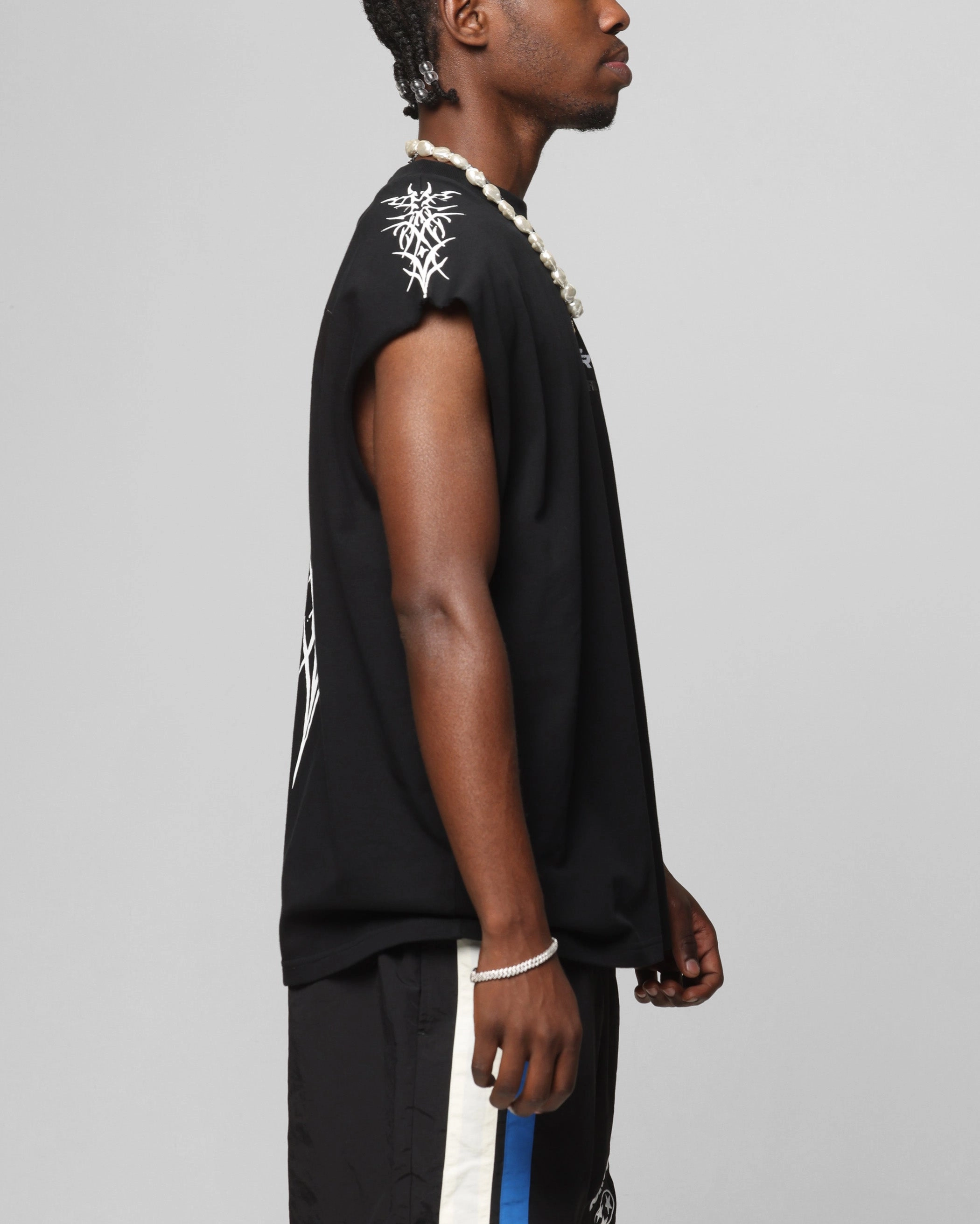 Fit For Comfort Layering Essential Loiter Cyber Muscle T-Shirt Black
