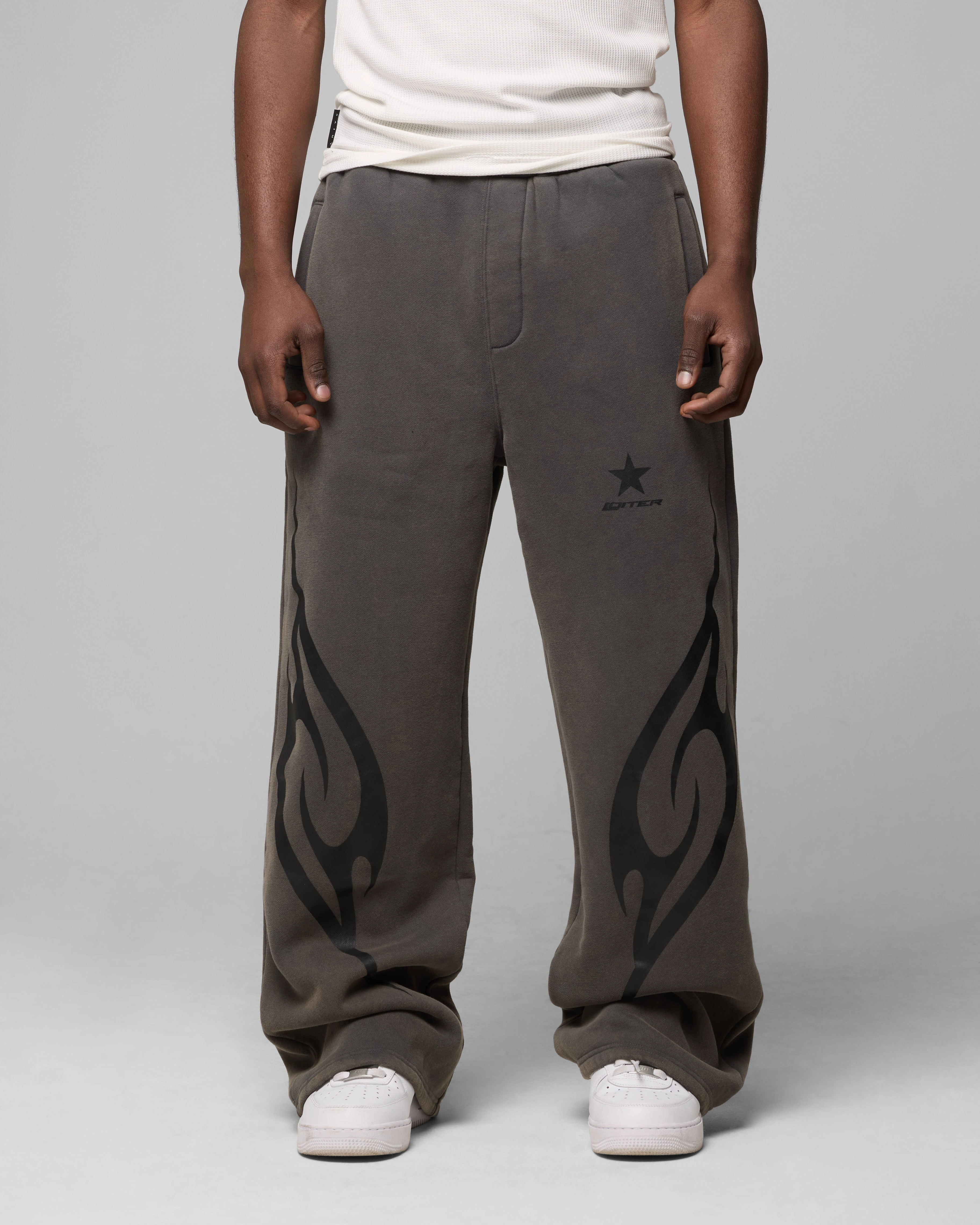 Loiter Cyber Sweat Pants Charcoal Active Comfort Wear
